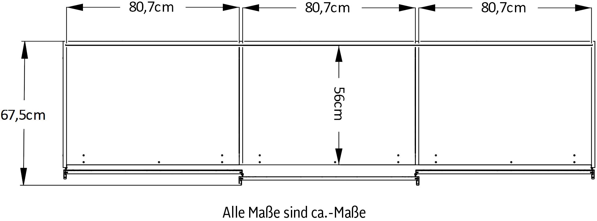 STAUD Schwebetürenschrank »Includo, Made in Germany« Mit vier verschiedenen Ausstattungsvarianten