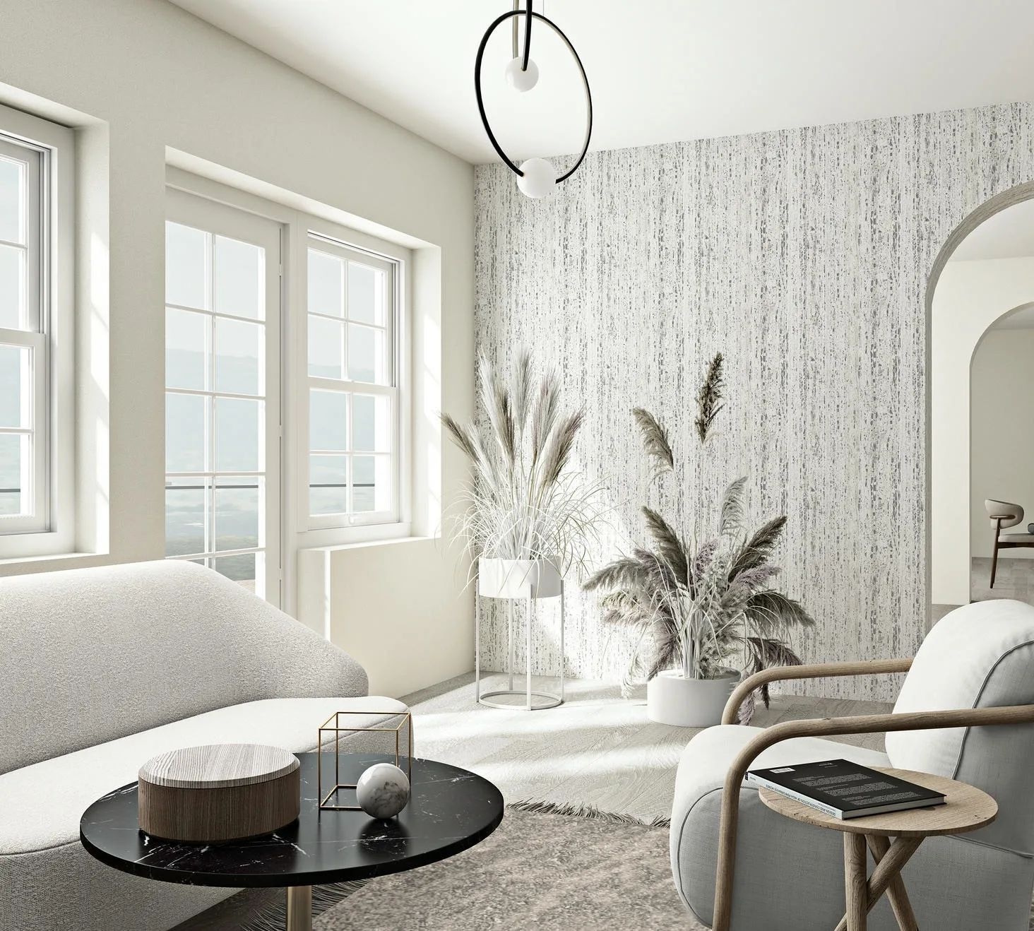 Marburg Vliestapete »Tapete Calm Sprinkle« uni geprägt moderne Vliestapete für Wohnzimmer Schlafzimmer Küche