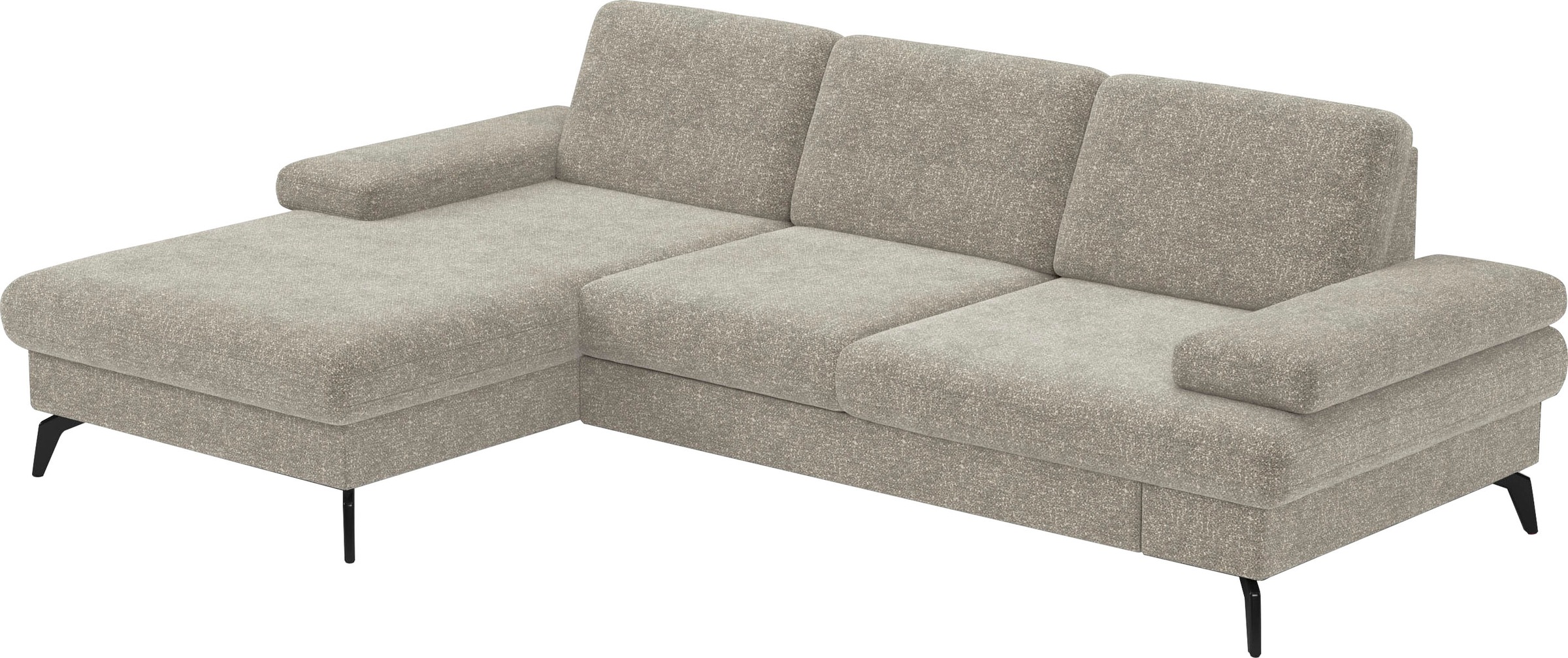 sit&more Ecksofa »Morris L-Form, inkl. Sitztiefenverstellung«, wahlweise mit Armteilverstellung, Bettfunktion & Bettkasten