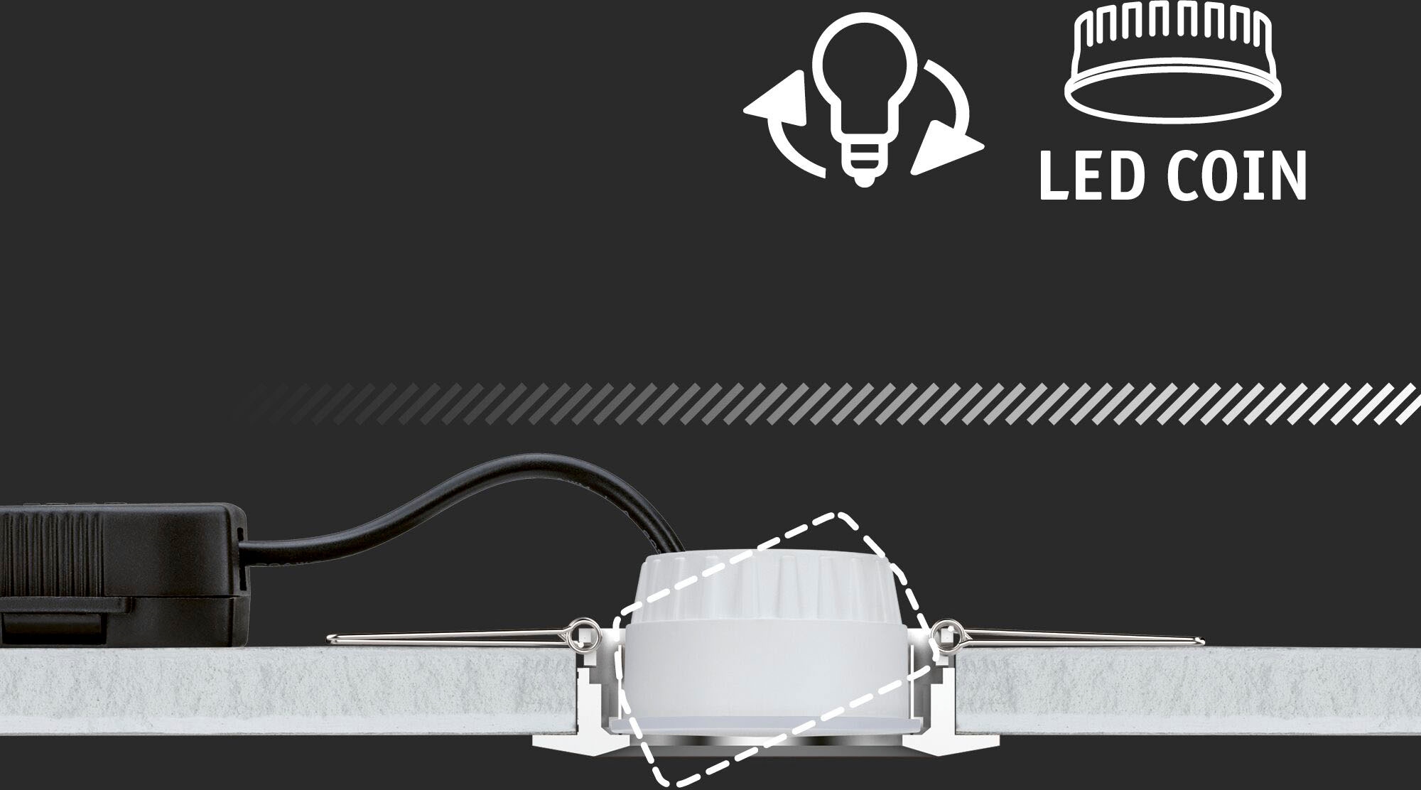 Paulmann LED Einbauleuchte »Base 230V 430lm« 1 Stk. Warmweiß Zigbee