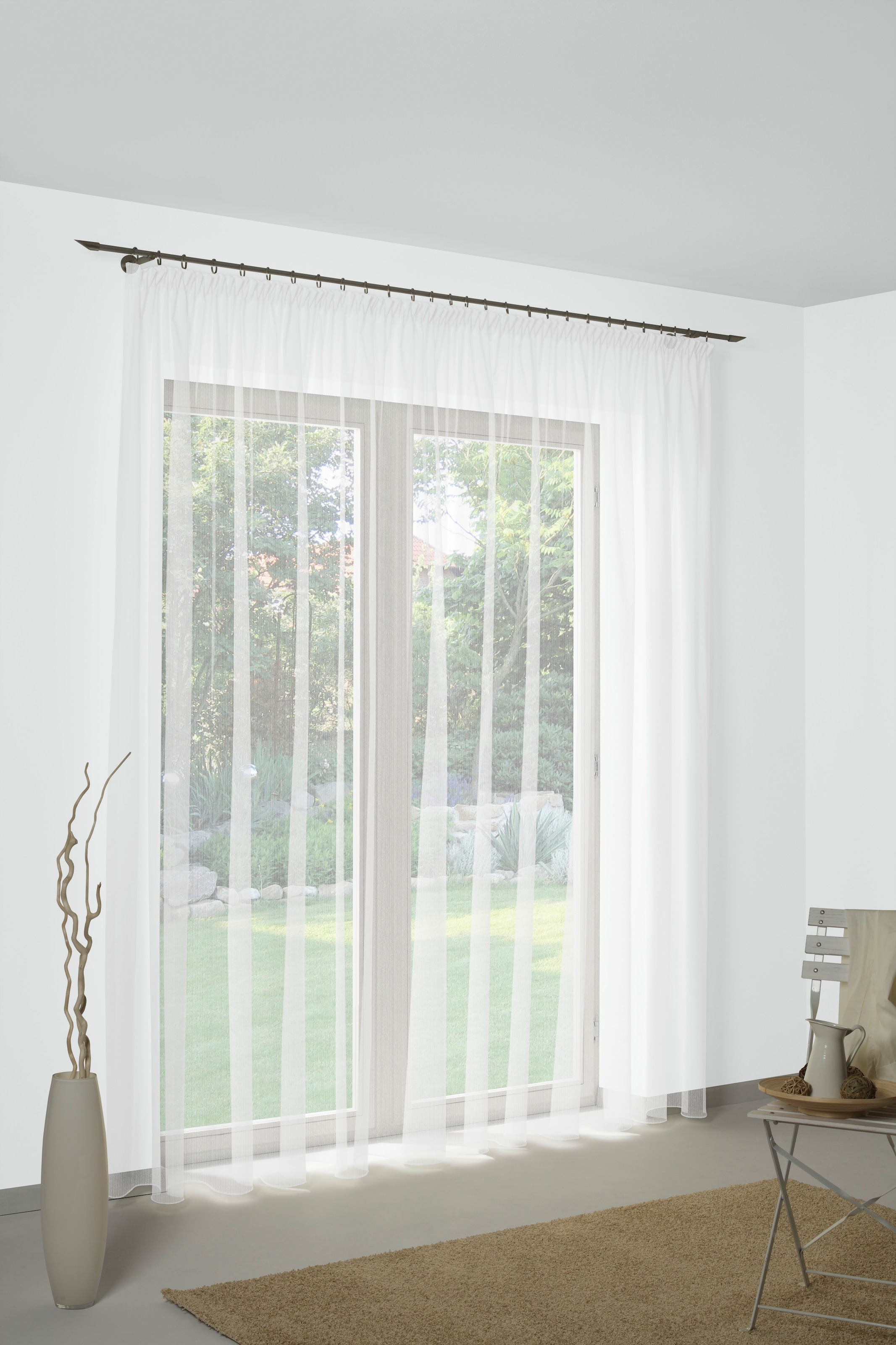 Wirth Gardine »Heike« Faltenband 1 Stk. tlg. günstig online kaufen
