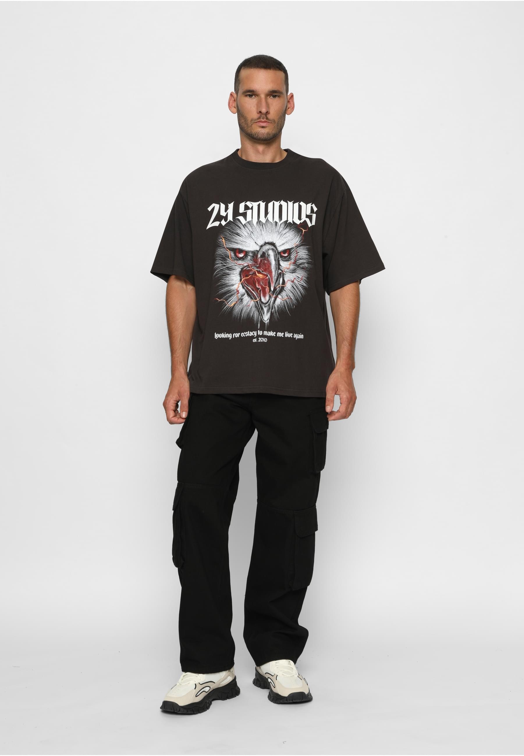 2Y Studios T-Shirt »2Y Studios Herren Eagle Oversize Tee« 1 Stk.