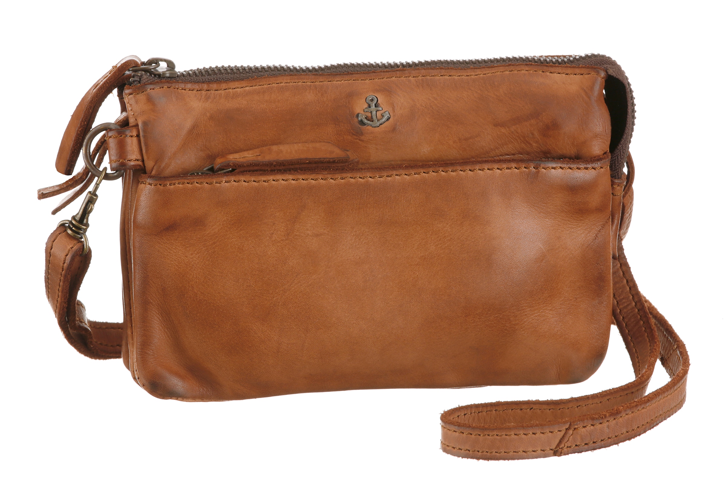 HARBOUR 2nd Mini Bag »Perla«, Schultertasche Umhängetasche mit Anker-Label-Anhänger