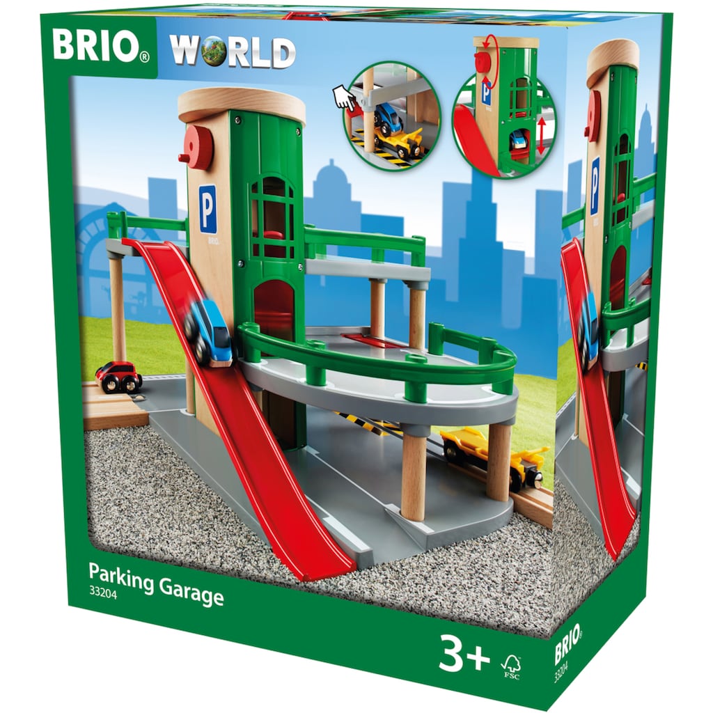 BRIO® Spiel-Parkhaus »BRIO® WORLD, Parkhaus, Straßen & Schienen«, FSC®- schützt Wald - weltweit