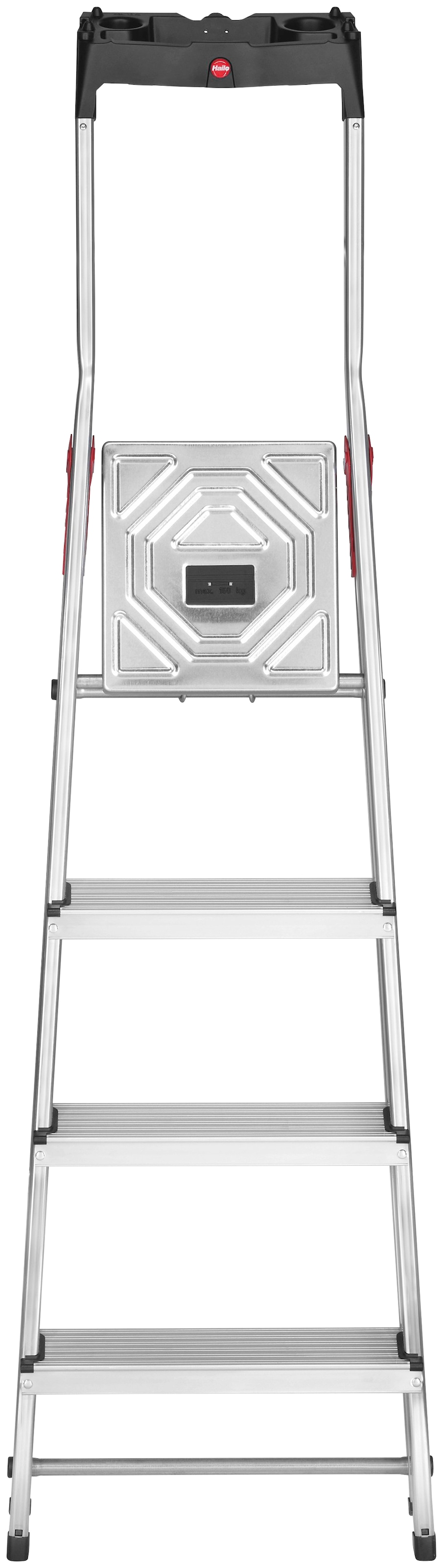 Hailo Stehleiter »L60 StandardLine«, Alu-Sicherheits-Stehleiter 4 Stufen