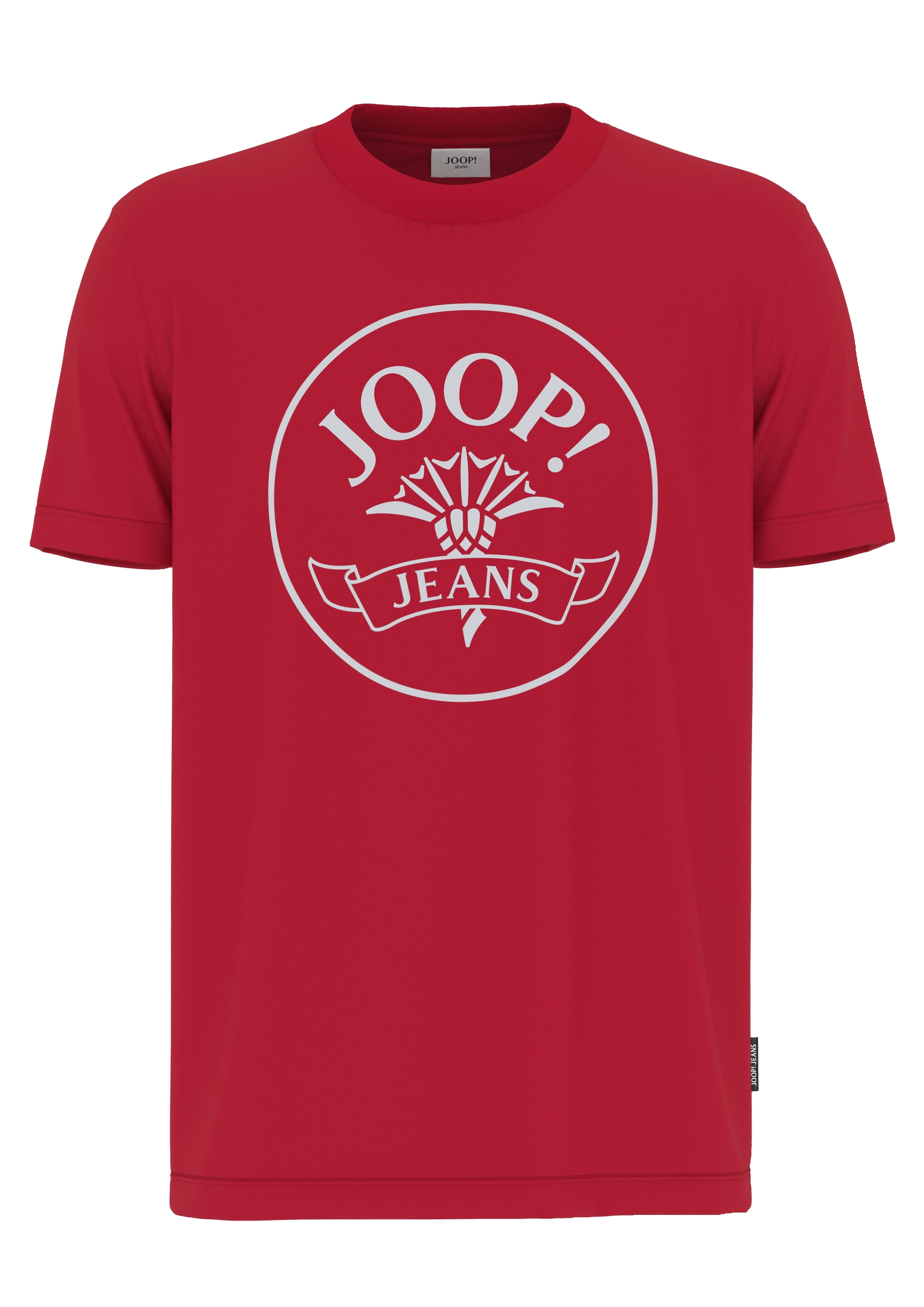 Joop Jeans Kurzarmshirt, Mit Logoprint in Kontrastfarbe
