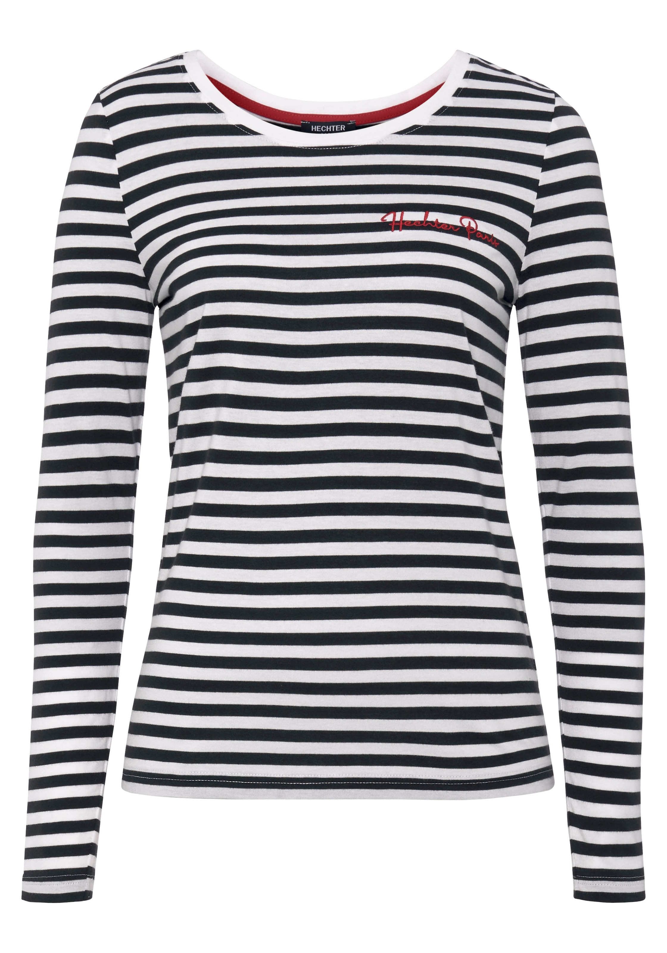 HECHTER PARIS Langarmshirt, mit Markenstickerei im Online-Shop bestellen