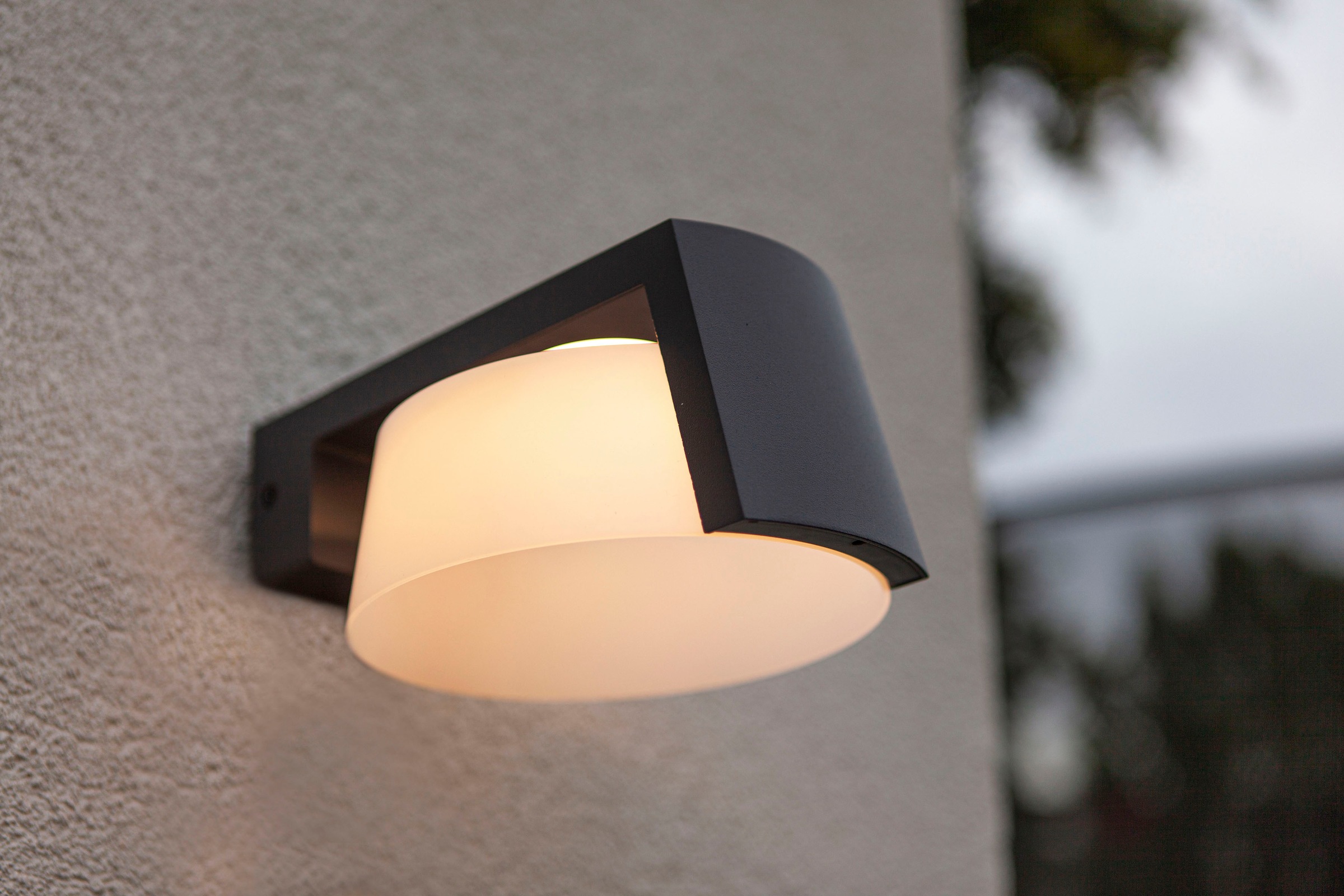 LUTEC LED Außen-Wandleuchte »MOON«, Leuchtmittel LED-Modul | LED fest integriert