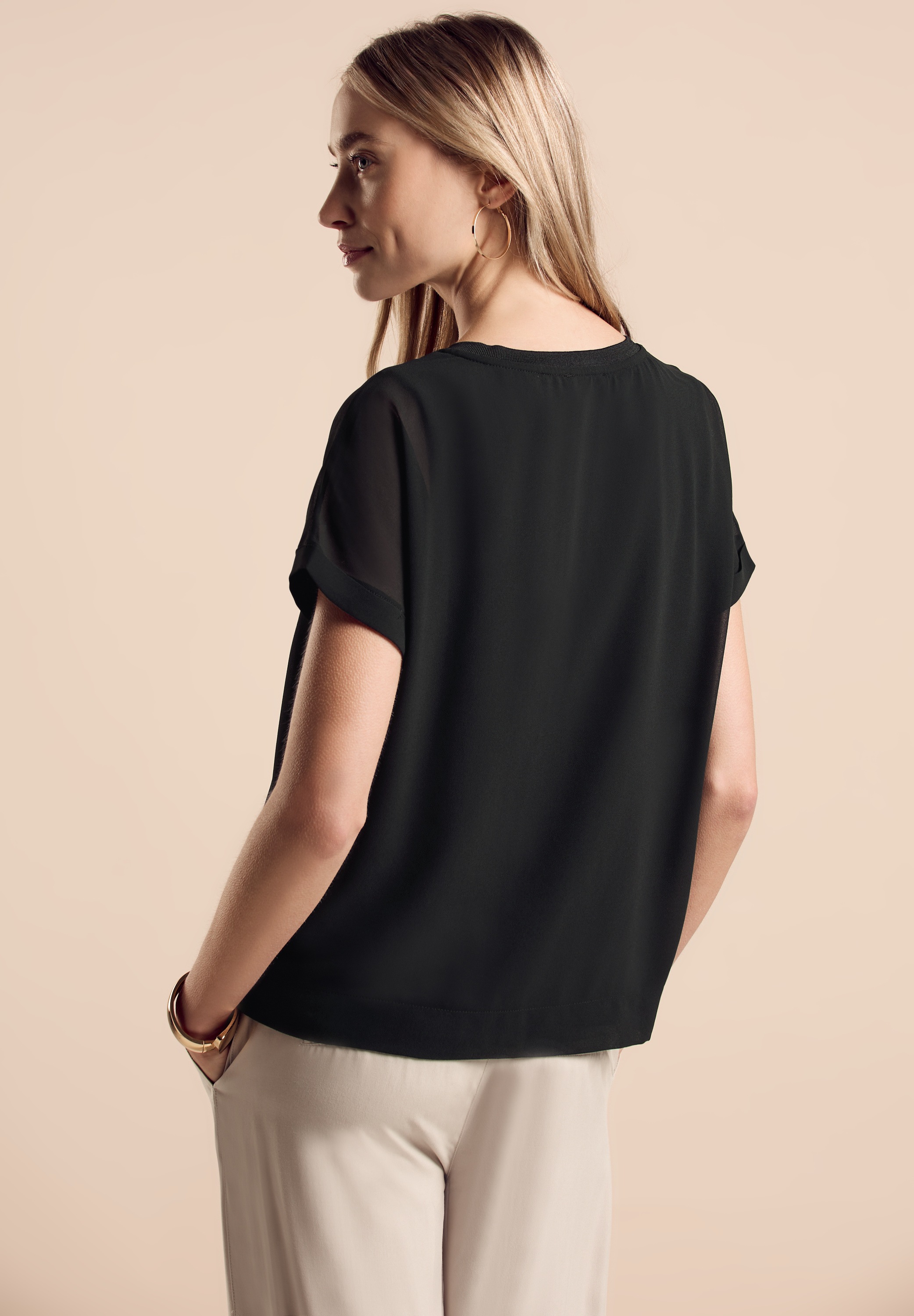 STREET ONE 2-in-1-Top, mit Mesh-Detail