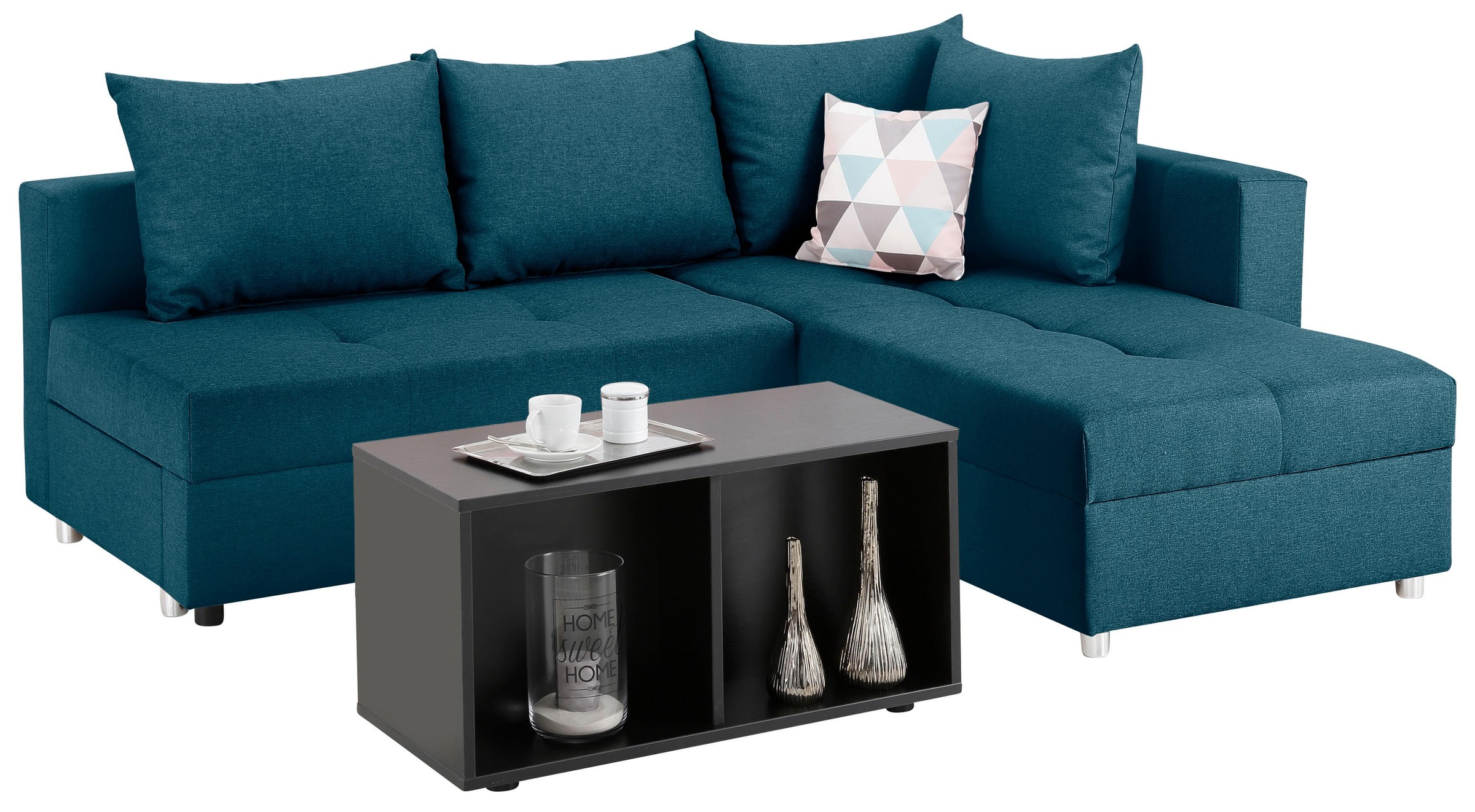 Home affaire Ecksofa »Italia L-Form«, mit Bettfunktion, mit Federkern günstig online kaufen