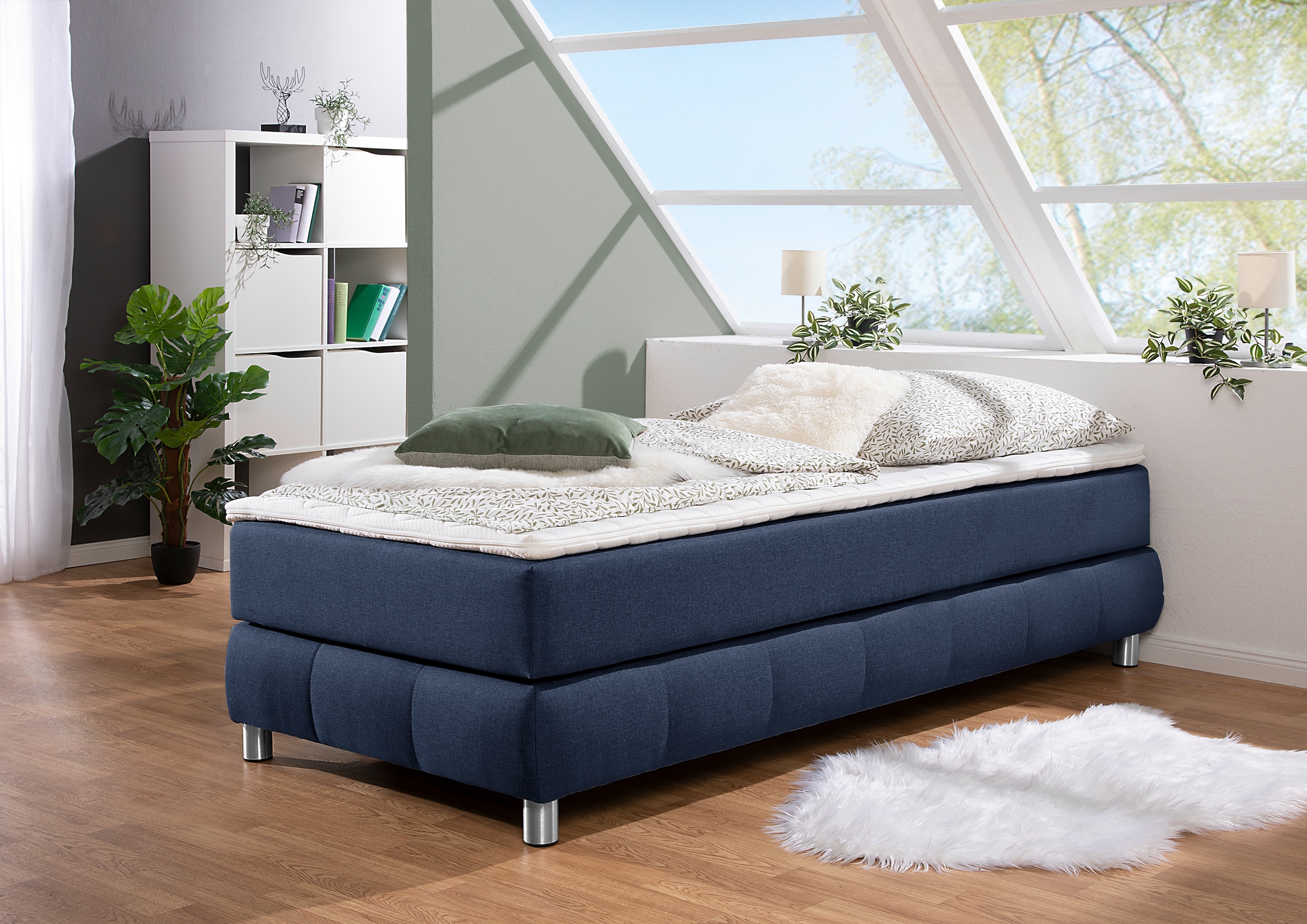 Home affaire Boxspringbett »Salo« Ohne Kopfteil, inkl. Topper, auch in Über günstig online kaufen