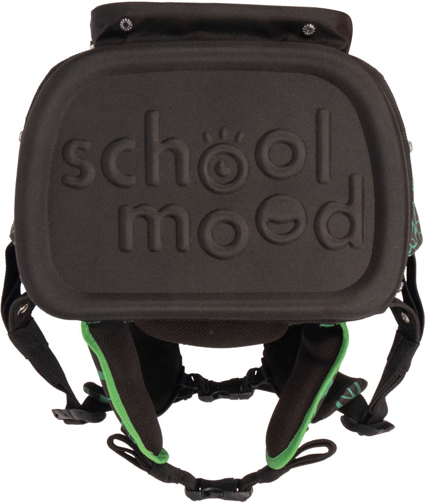 SCHOOL-MOOD® Schulranzen »Rebel Air+, Linus (Panther)«, retroreflektierende Flächen, aus recyceltem Material