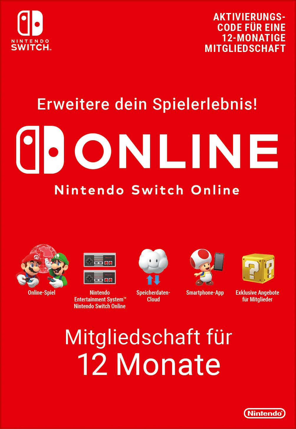 3. Bild von Nintendo Switch Spielekonsole, inkl. NSO Code