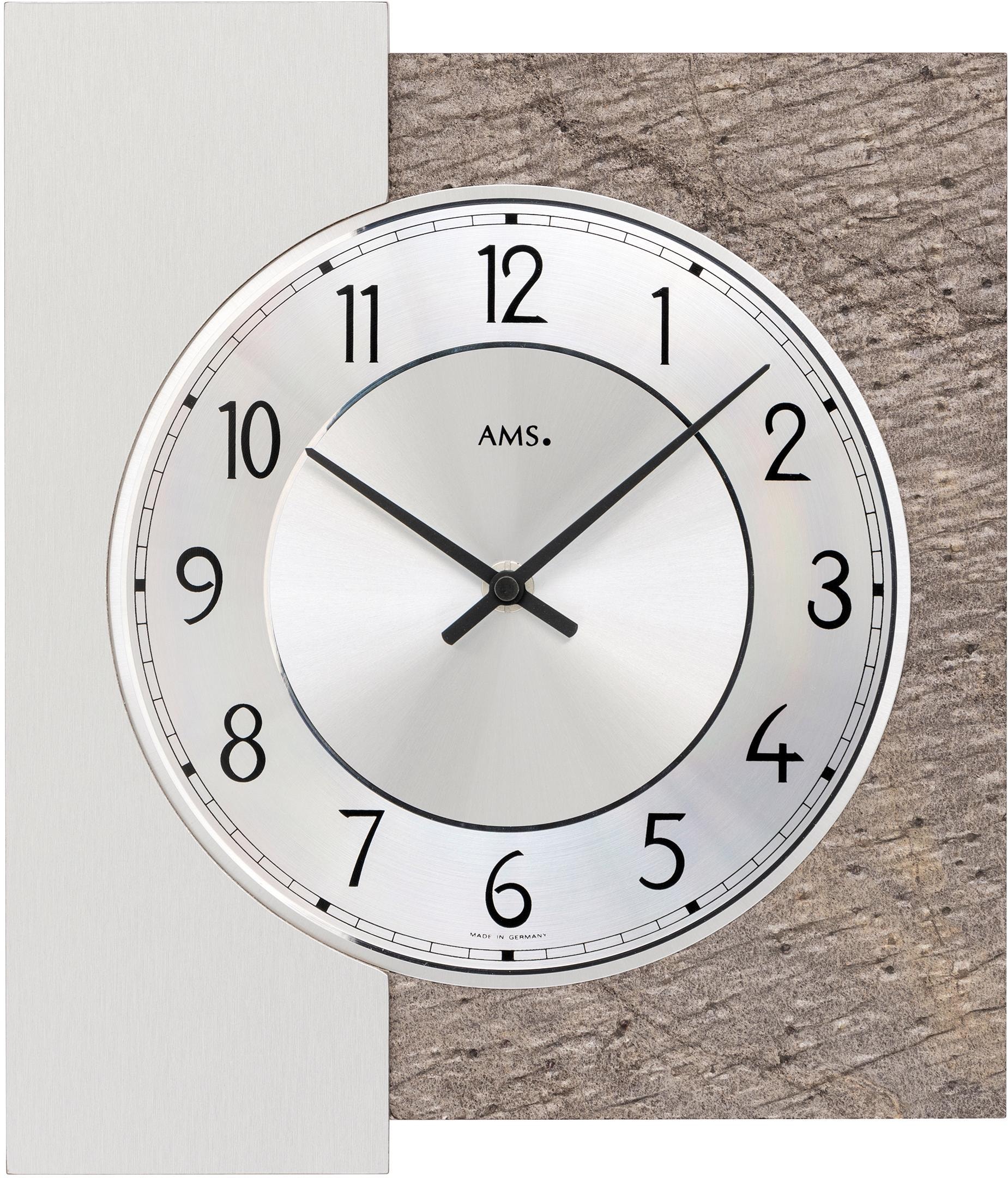 AMS Wanduhr »W9580«, Quarzuhr,Holz,Wohnzimmer,Esszimmer,Küche,Arbeitszimmer günstig online kaufen