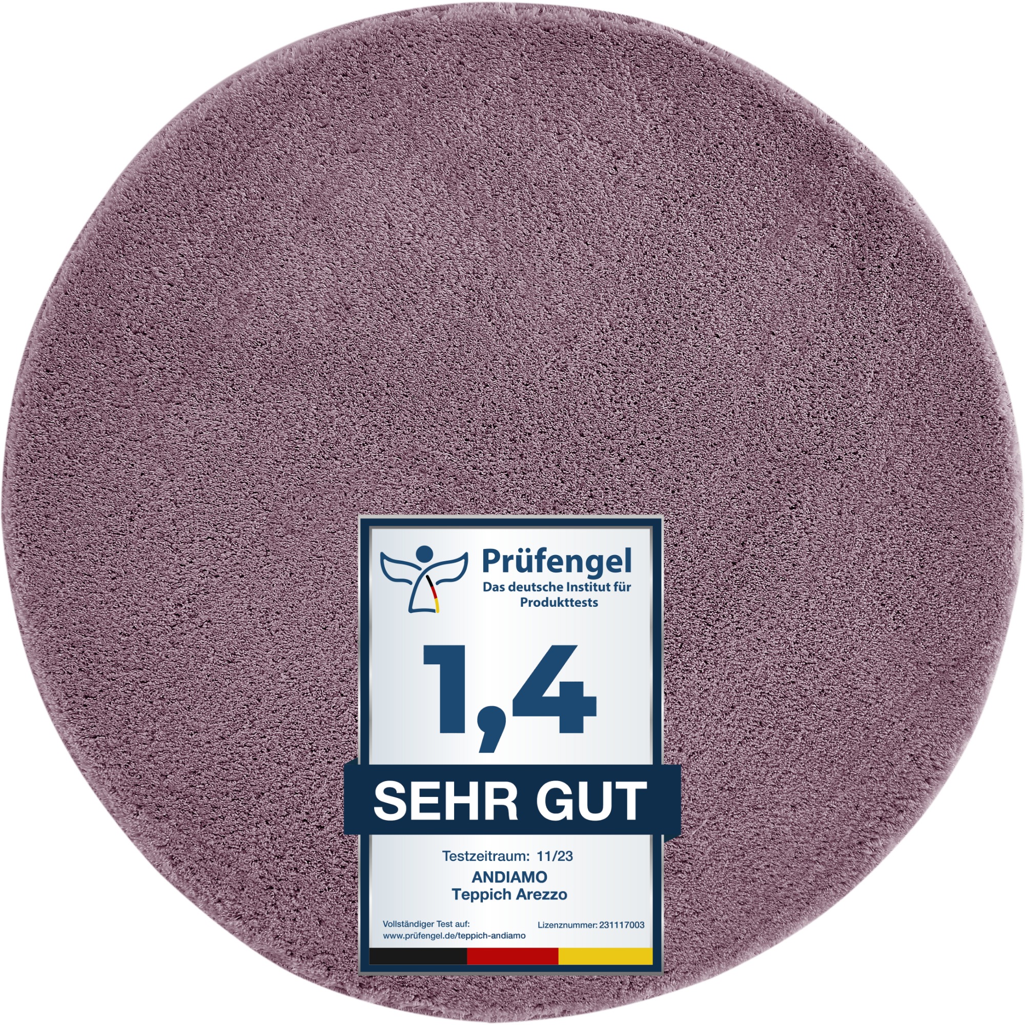 Andiamo Badematte "Arezzo" Höhe 16 mm rutschhemmend beschichtet fußbodenhei günstig online kaufen