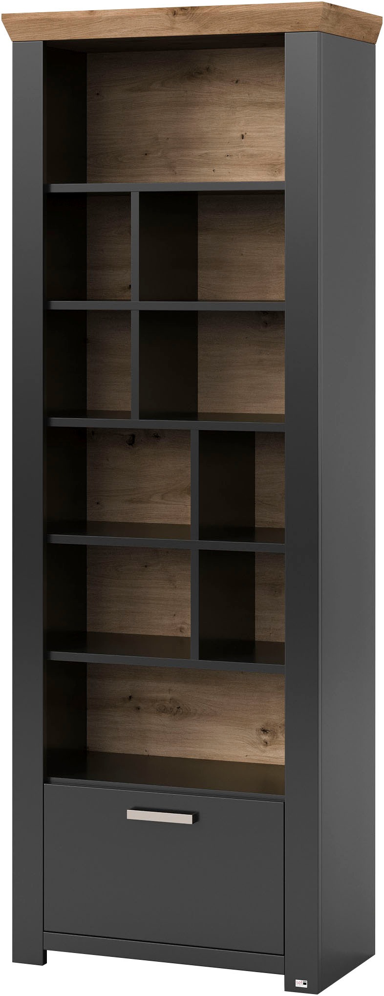 set one by Musterring Regal »York«, Typ 07, offenes Design, Beleuchtung optional, B 75 x H 207 cm