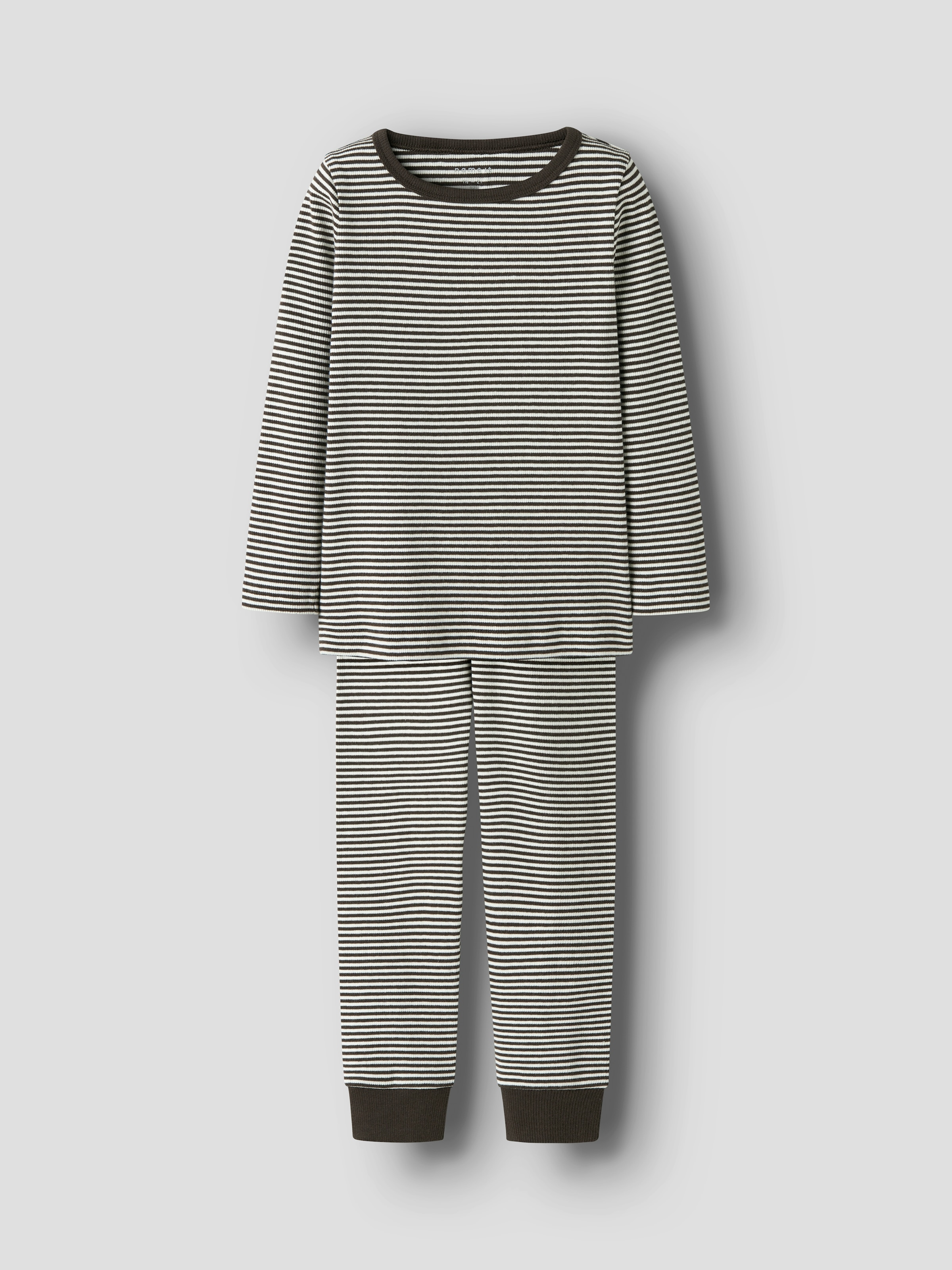 Name It Schlafanzug »NMNNIGHTSET STRIPE RIB NOOS«, (Set, 2 tlg.)