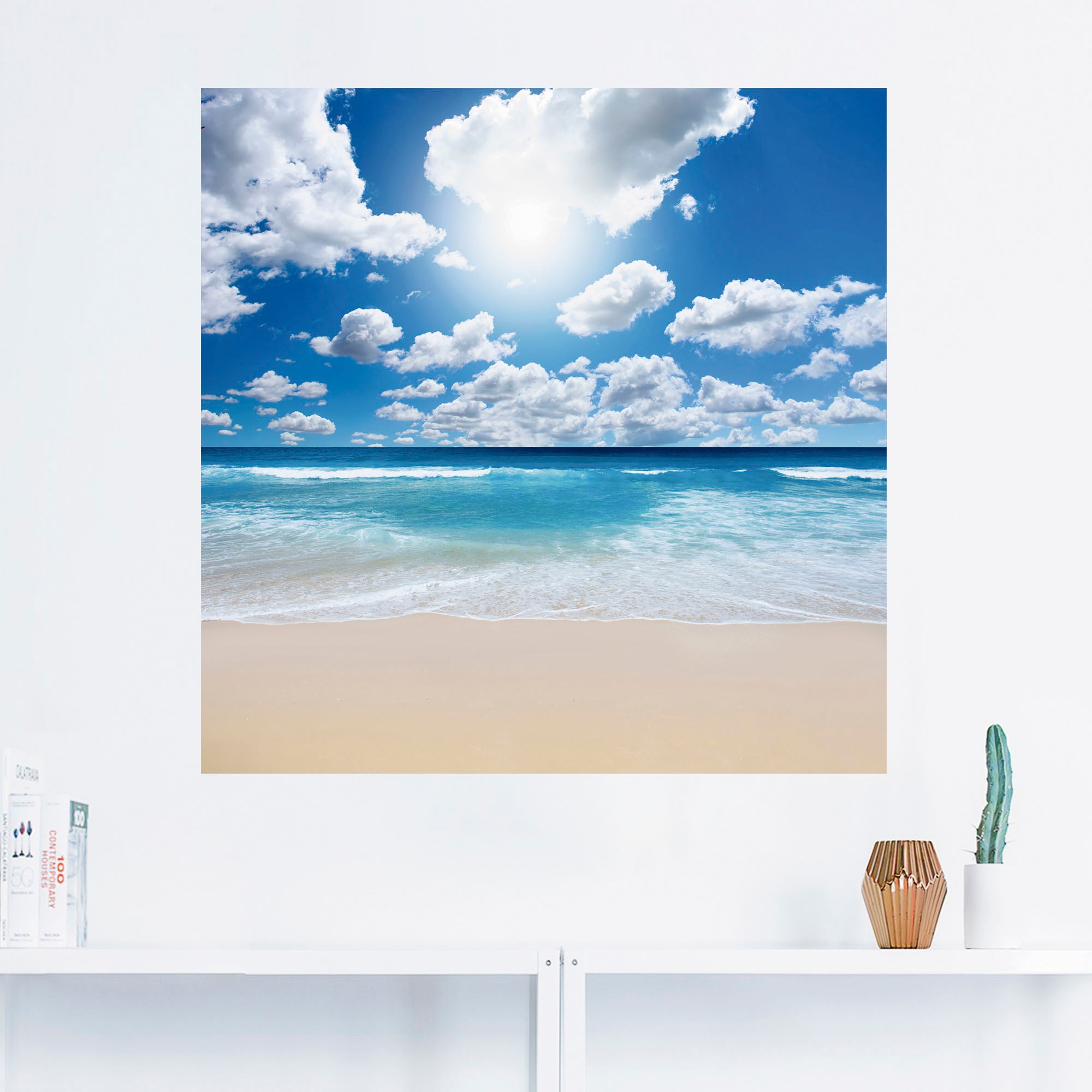 Artland Wandbild »Großartige Strandlandschaft«, Strand, (1 St.), als Leinwandbild, Poster, Wandaufkleber in verschied. Größen