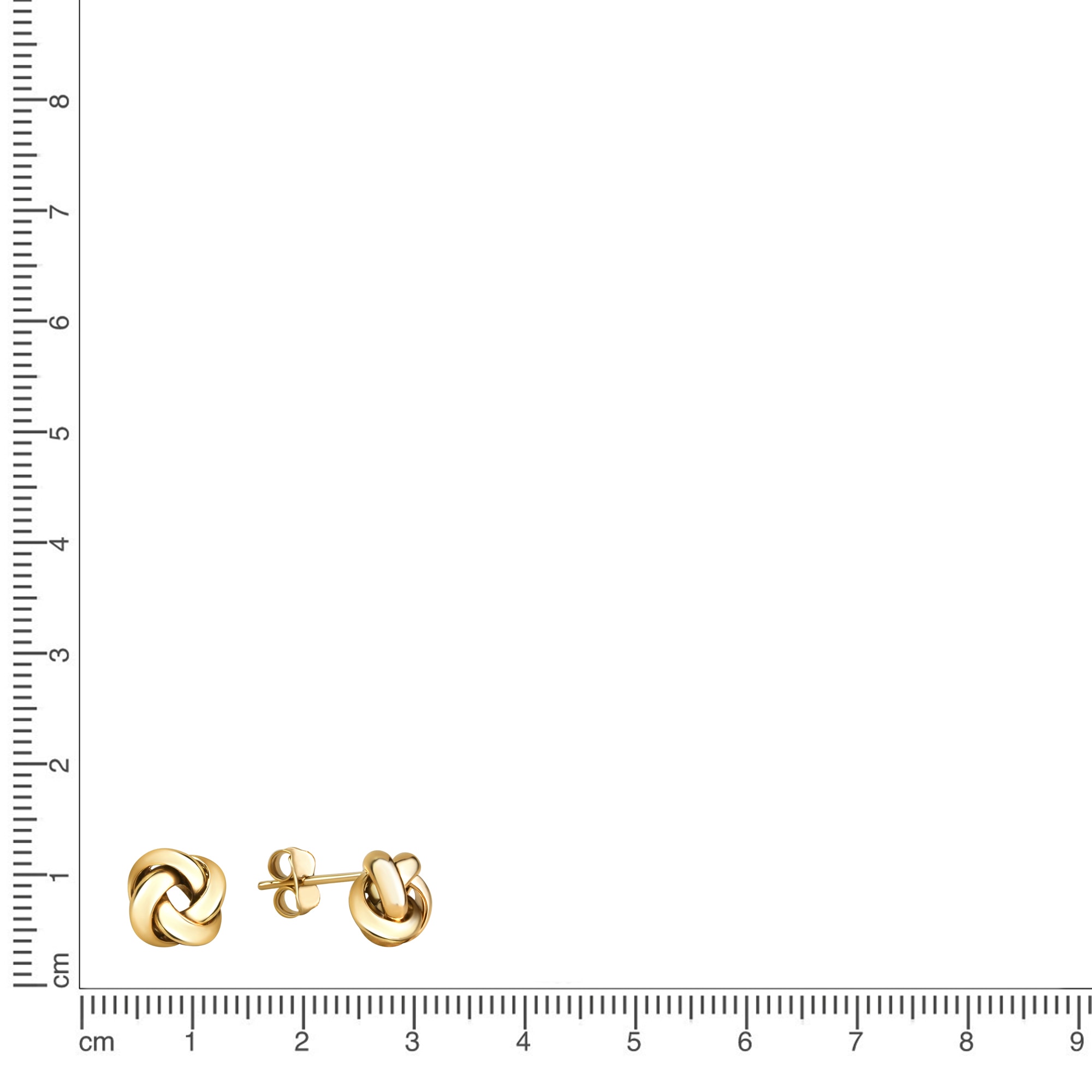 Vivance Paar Ohrstecker »375/- Gelbgold glanz Knoten«