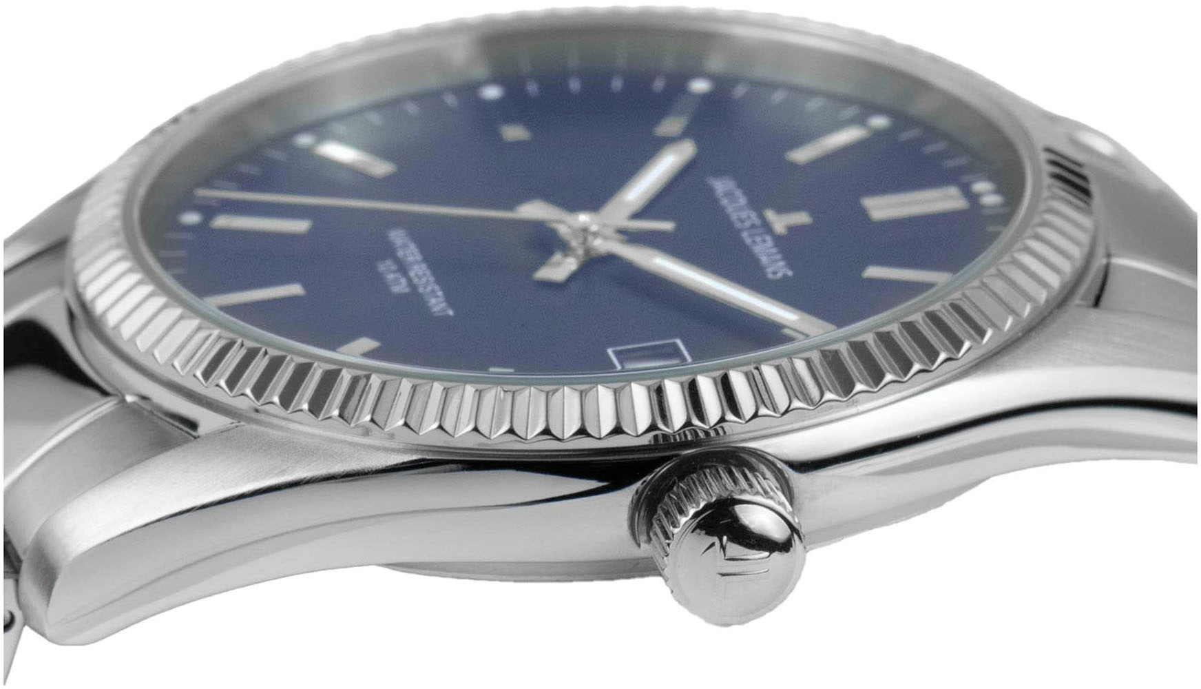 Jacques Lemans Quarzuhr »Derby«, Armbanduhr,Herrenuhr,Damenuhr,Edelstahlarmband,bis 10 bar wasserd.