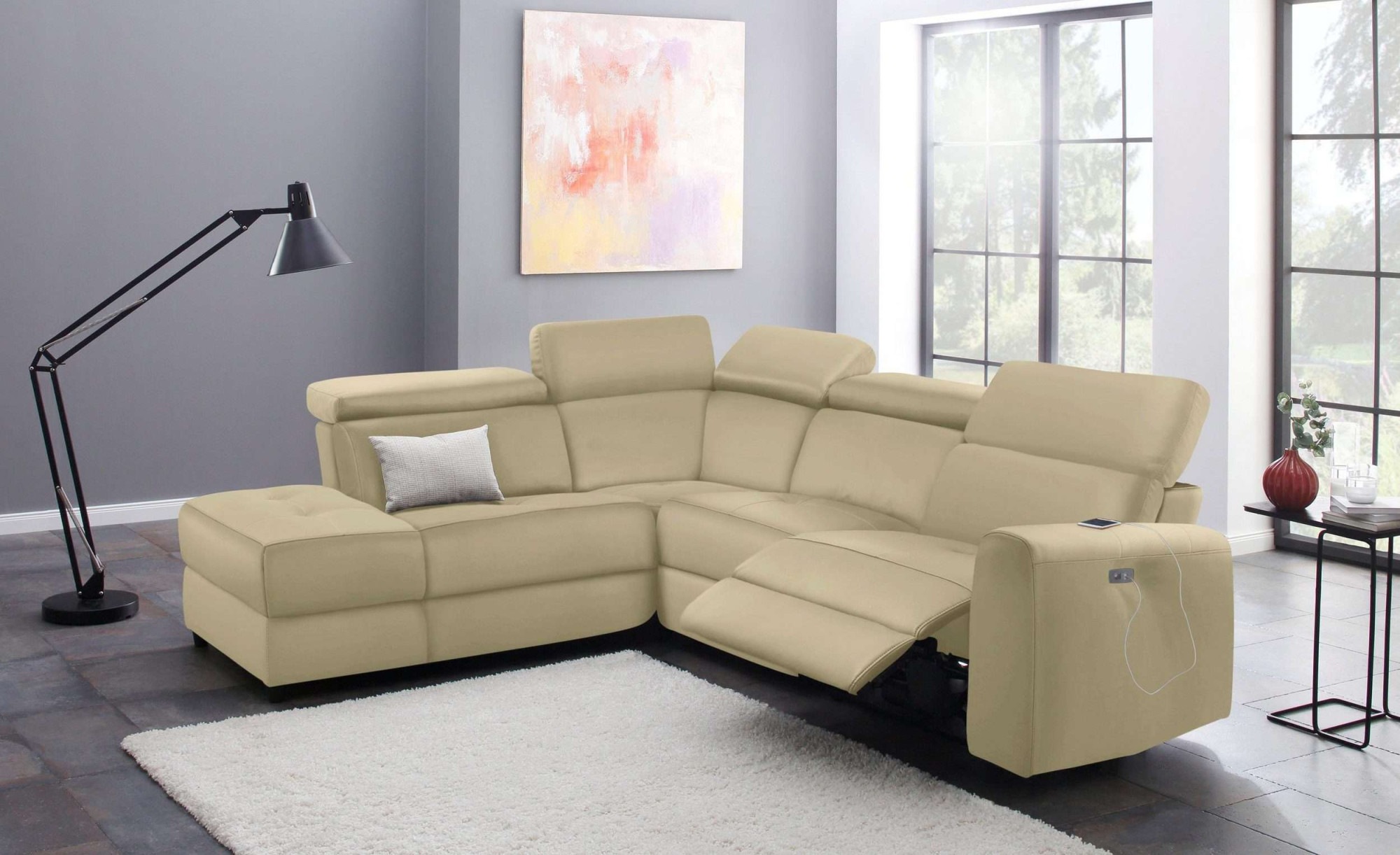 Home affaire Ecksofa »Sentrano, L-Form,«, 273 cm, man. o. elektr. Relaxfunk günstig online kaufen