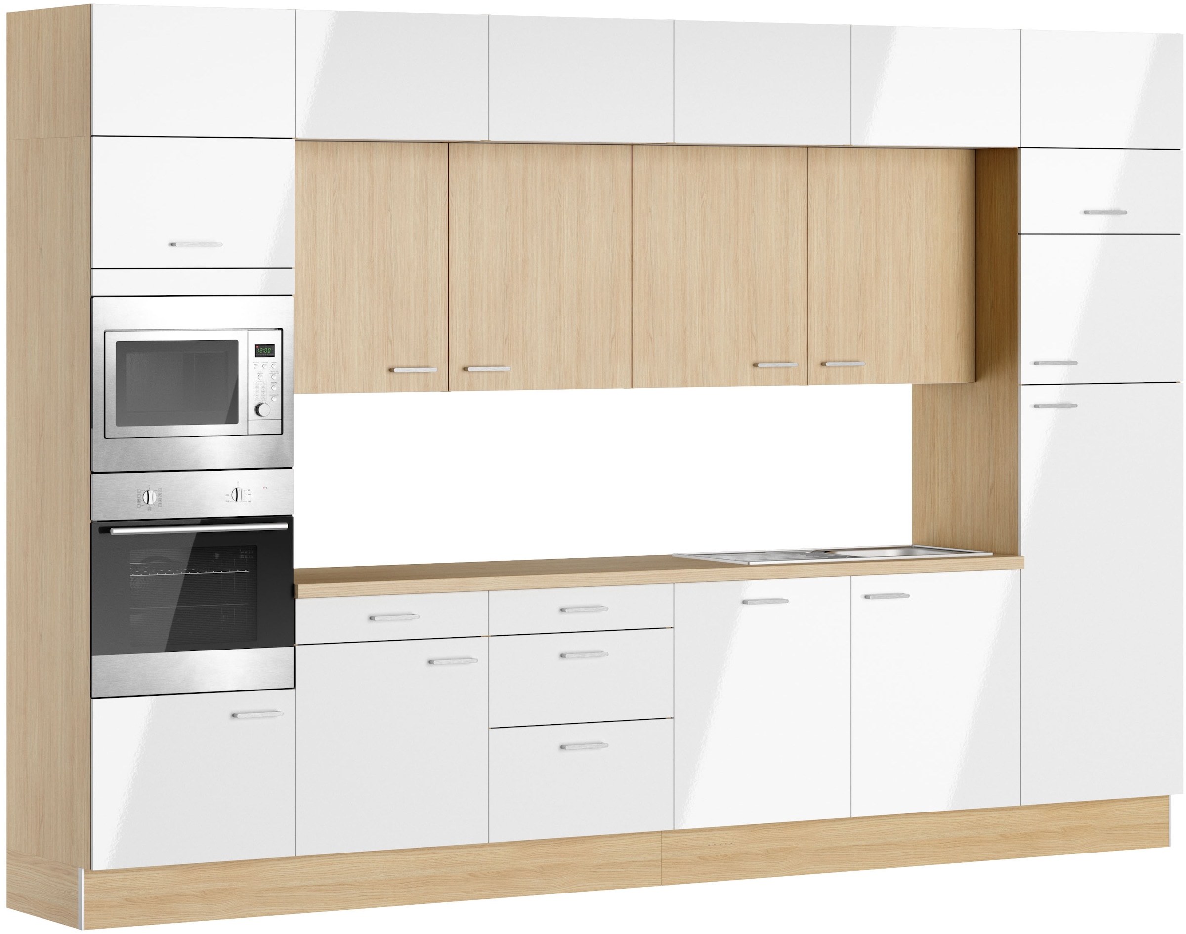 KOCHSTATION Küchenzeile »KS-Lucy« Breite 360 cm, Soft-Close, inkl. Zubehör, wahlweise mit E-Geräten