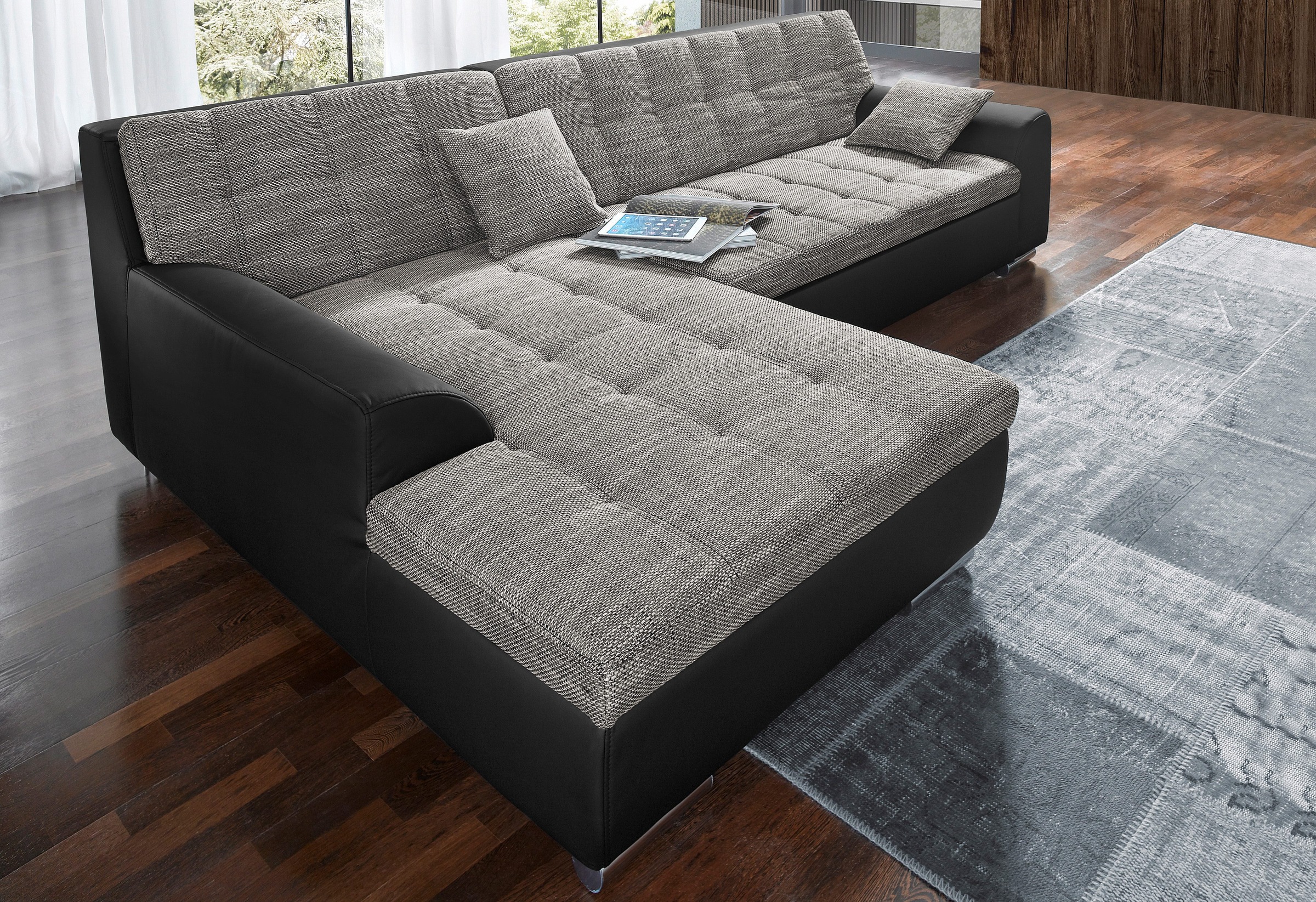 DOMO collection Ecksofa »Treviso viele Bezüge, auch in Cord, L-Form, B/T/H: günstig online kaufen