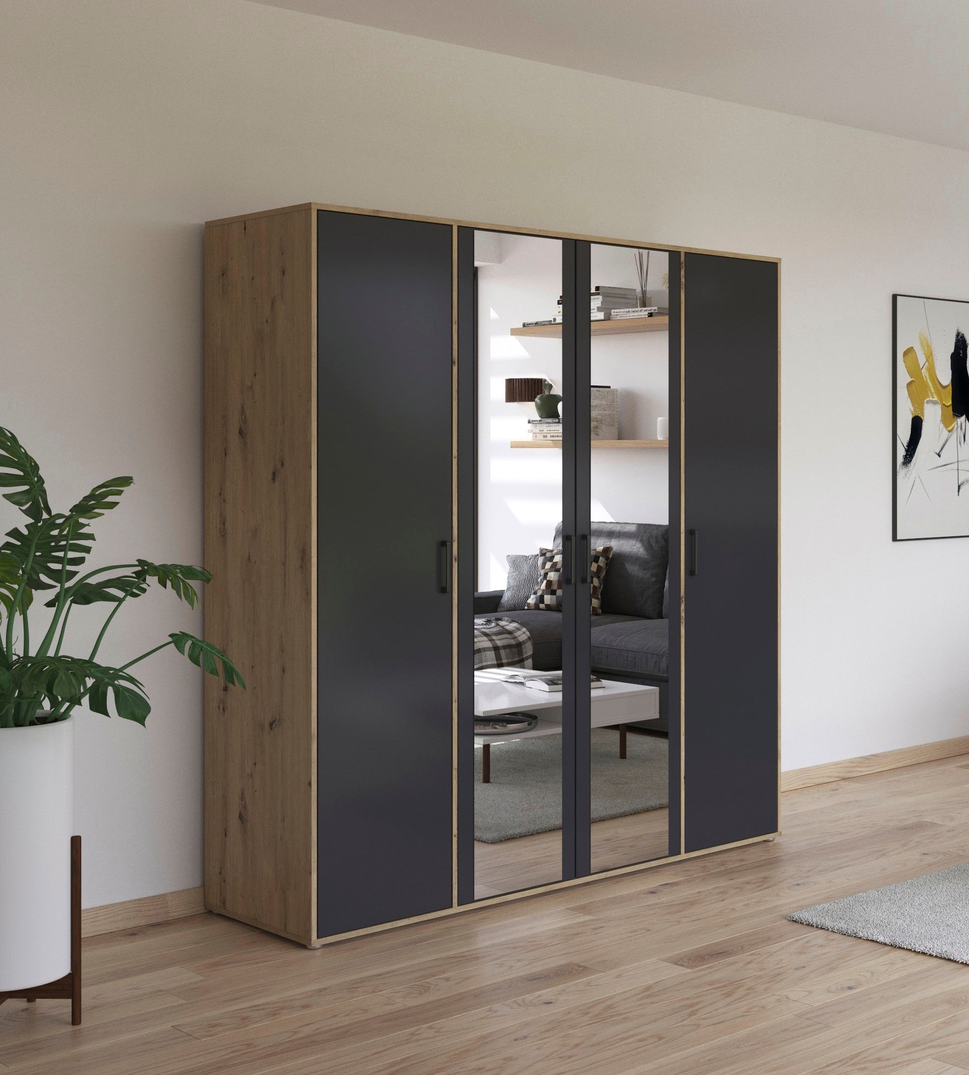 rauch Drehtürenschrank »Kleiderschrank Schrank Garderobe Wäscheschrank VOYA günstig online kaufen