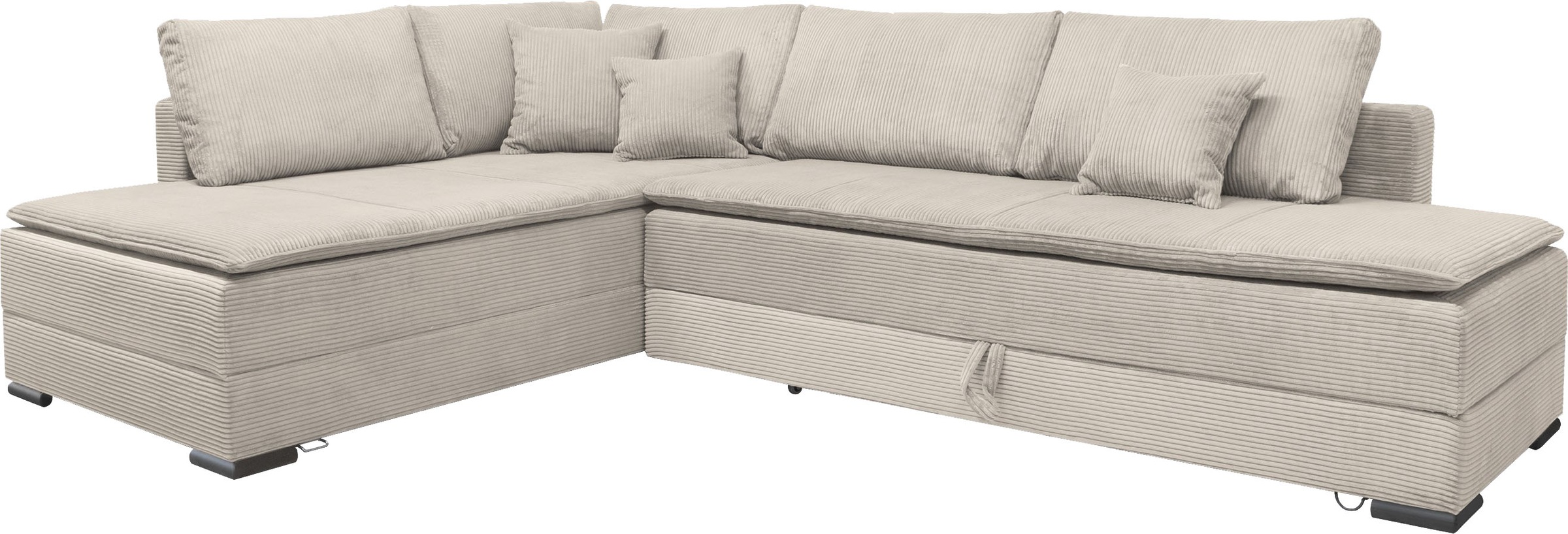INOSIGN Ecksofa, inklusive Bettfunktion und Bettkasten günstig online kaufen