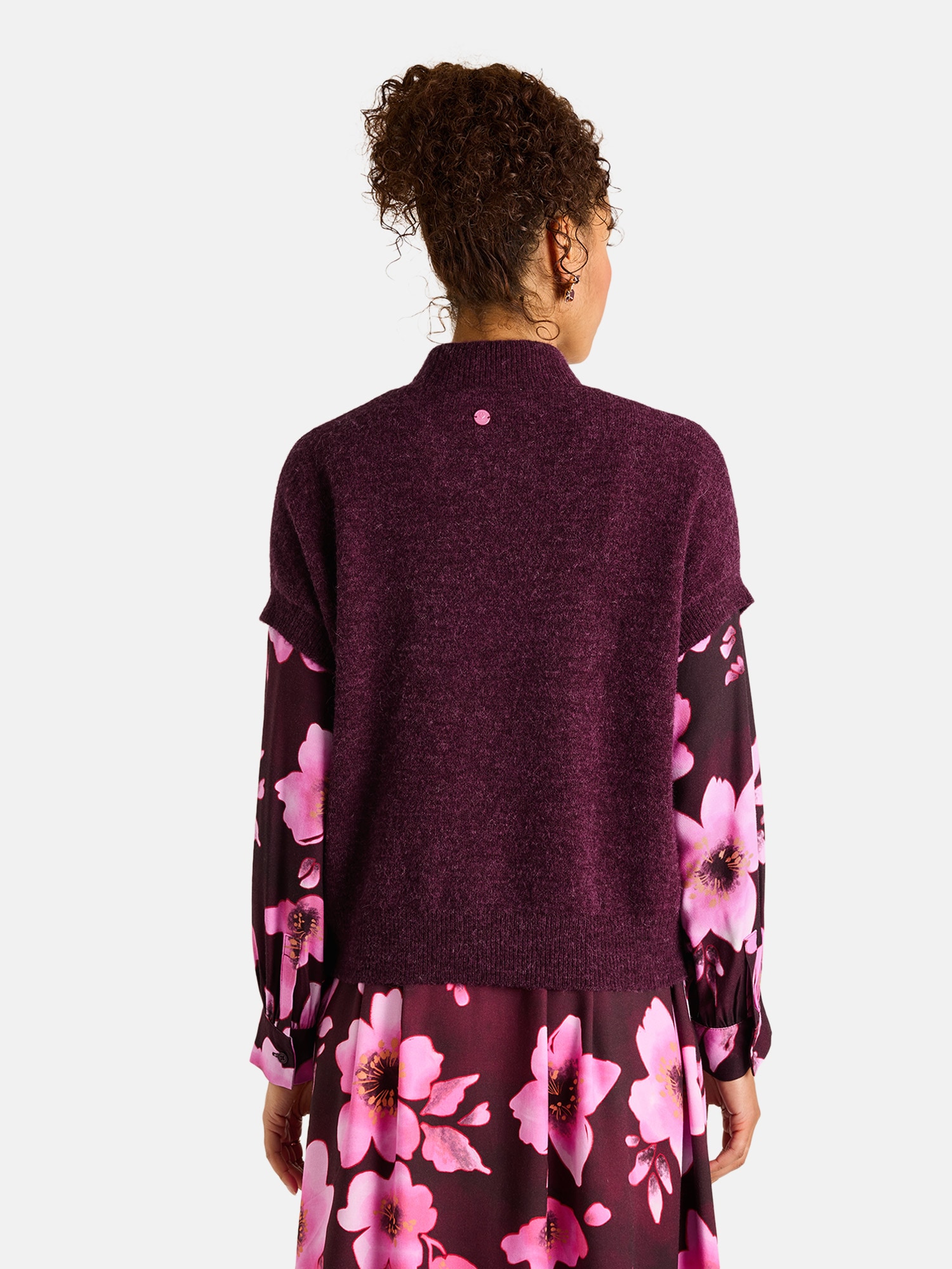 Lieblingsstück Kurzarmpullover »BangaL« mit geripptem Stehkragen