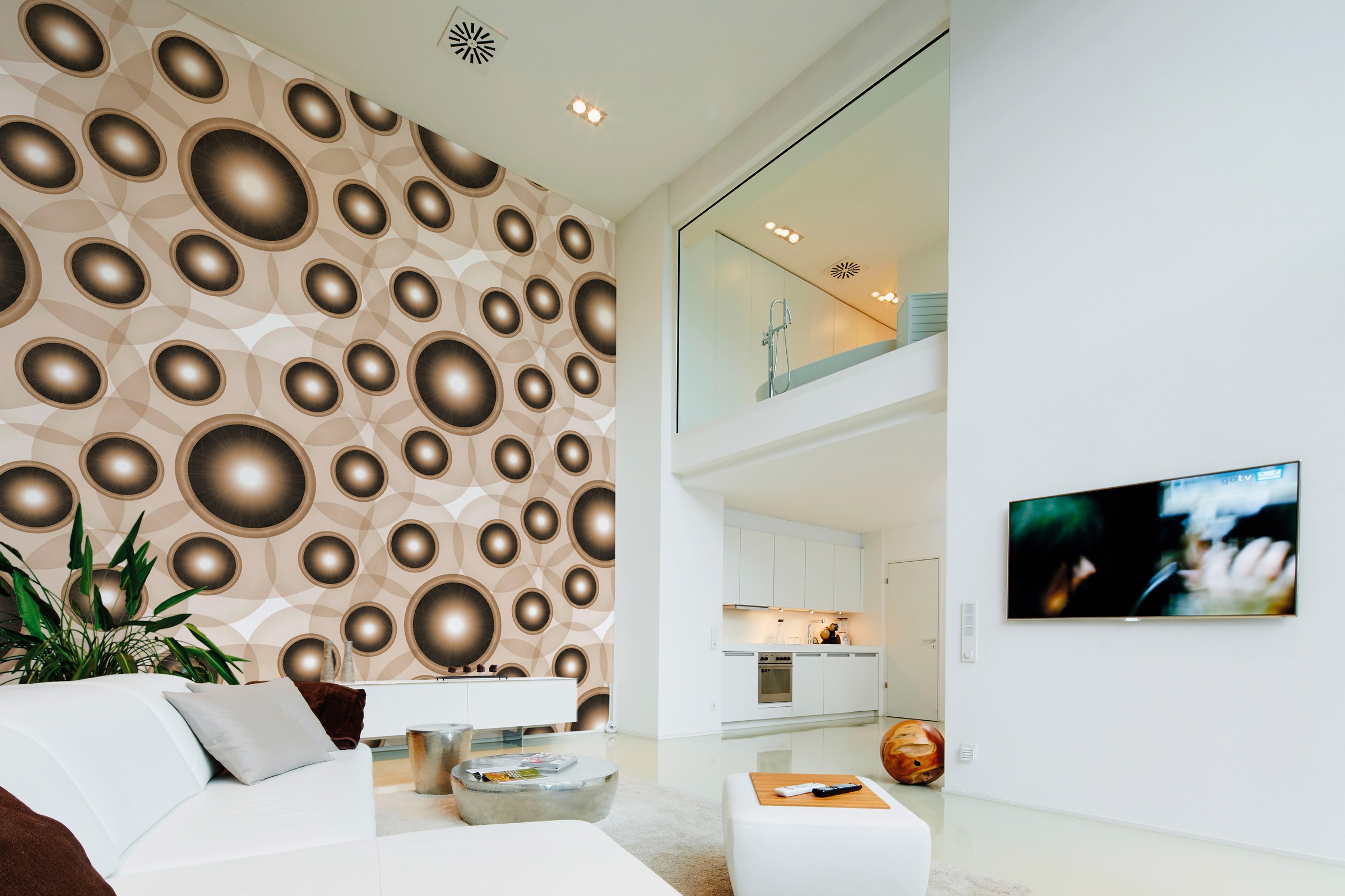 Architects Paper Fototapete »Atelier 47 Circle Artwork 1« Mit Punkten glatt günstig online kaufen