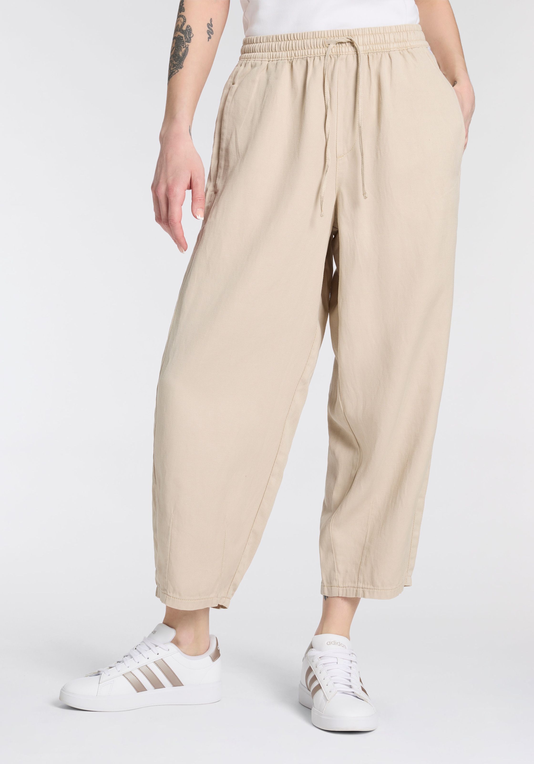 MAC Stoffhose »BAY 2.3 relaxed«  mit elastischem Bund und Bindeband