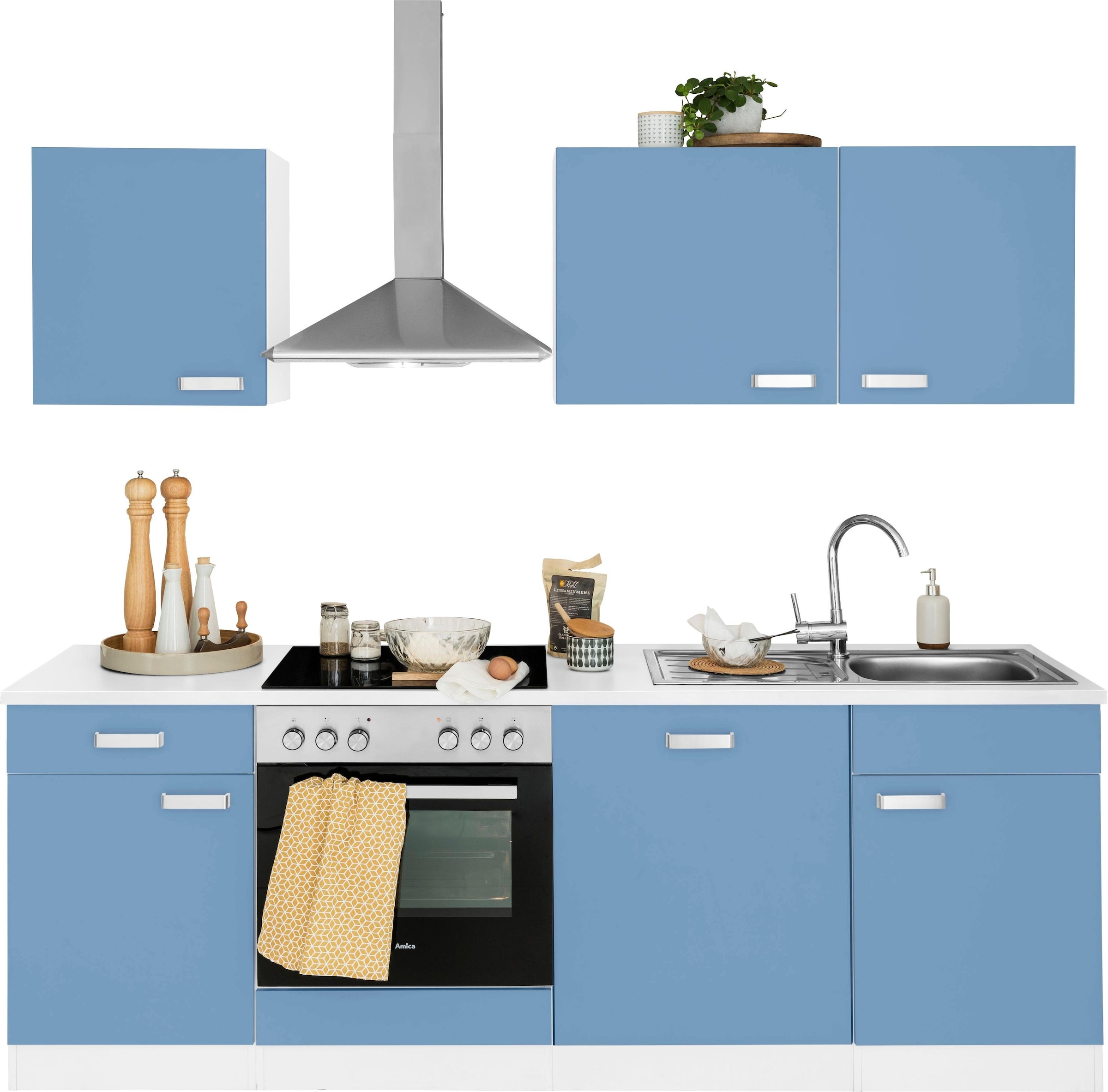wiho online 220 cm Küchen »Husum«, E-Geräte, ohne bestellen Küchenzeile Breite
