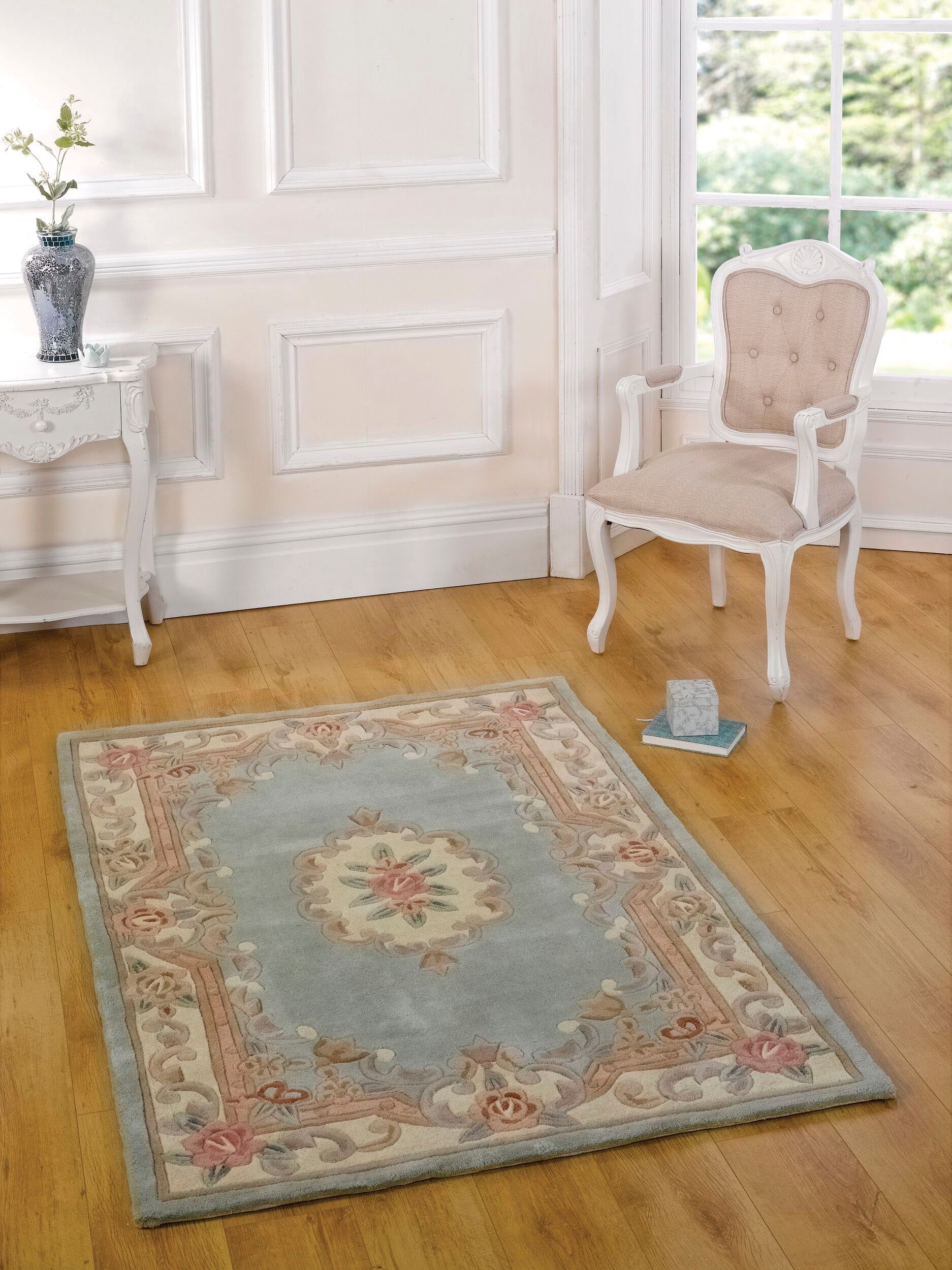 FLAIR RUGS Wollteppich »Aubusson«, rechteckig, 10 mm Höhe
