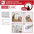 WENKO Zahnputzbecher »Turbo-Loc®«, aus weiß satiniertem Kunststoff
