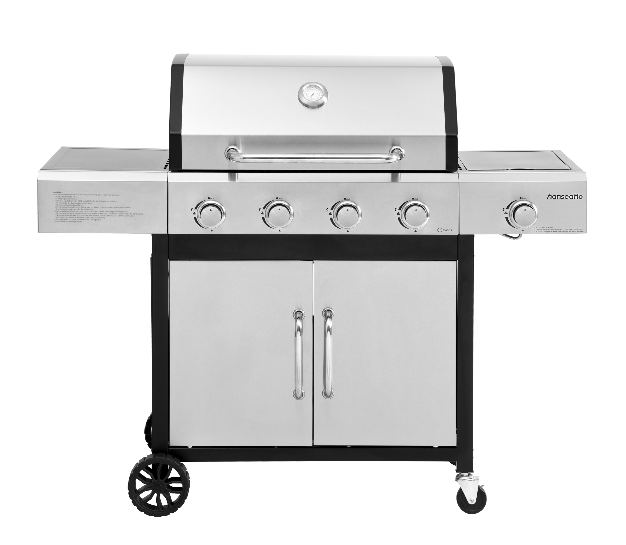Hanseatic Gasgrill »Rockford« BxTxH: 133x59x112 cm, 14,5 kW Gesamtleistung