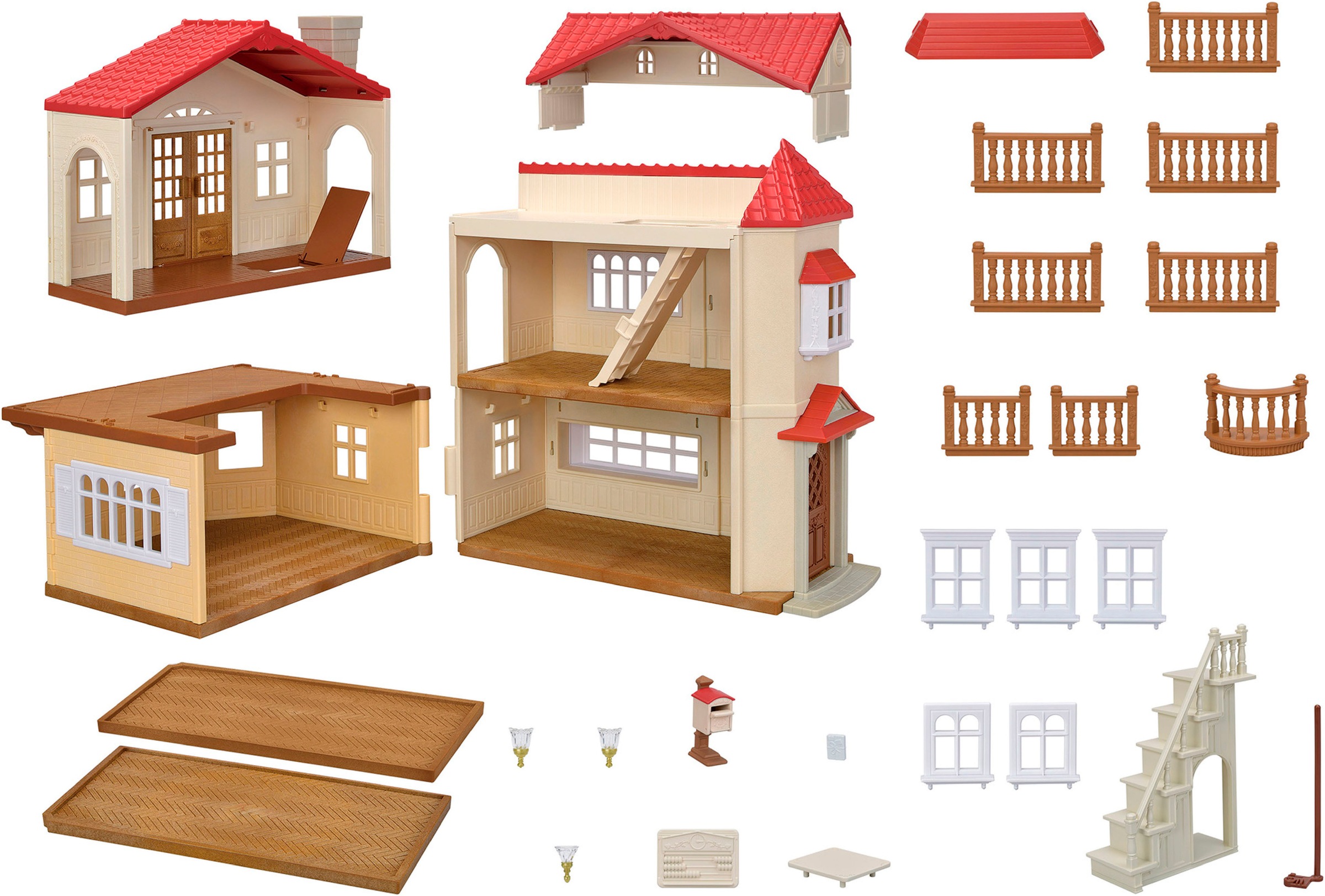 Sylvanian Families Spielwelt »Stadthaus mit Dachzimmer (5708)«, mit Licht