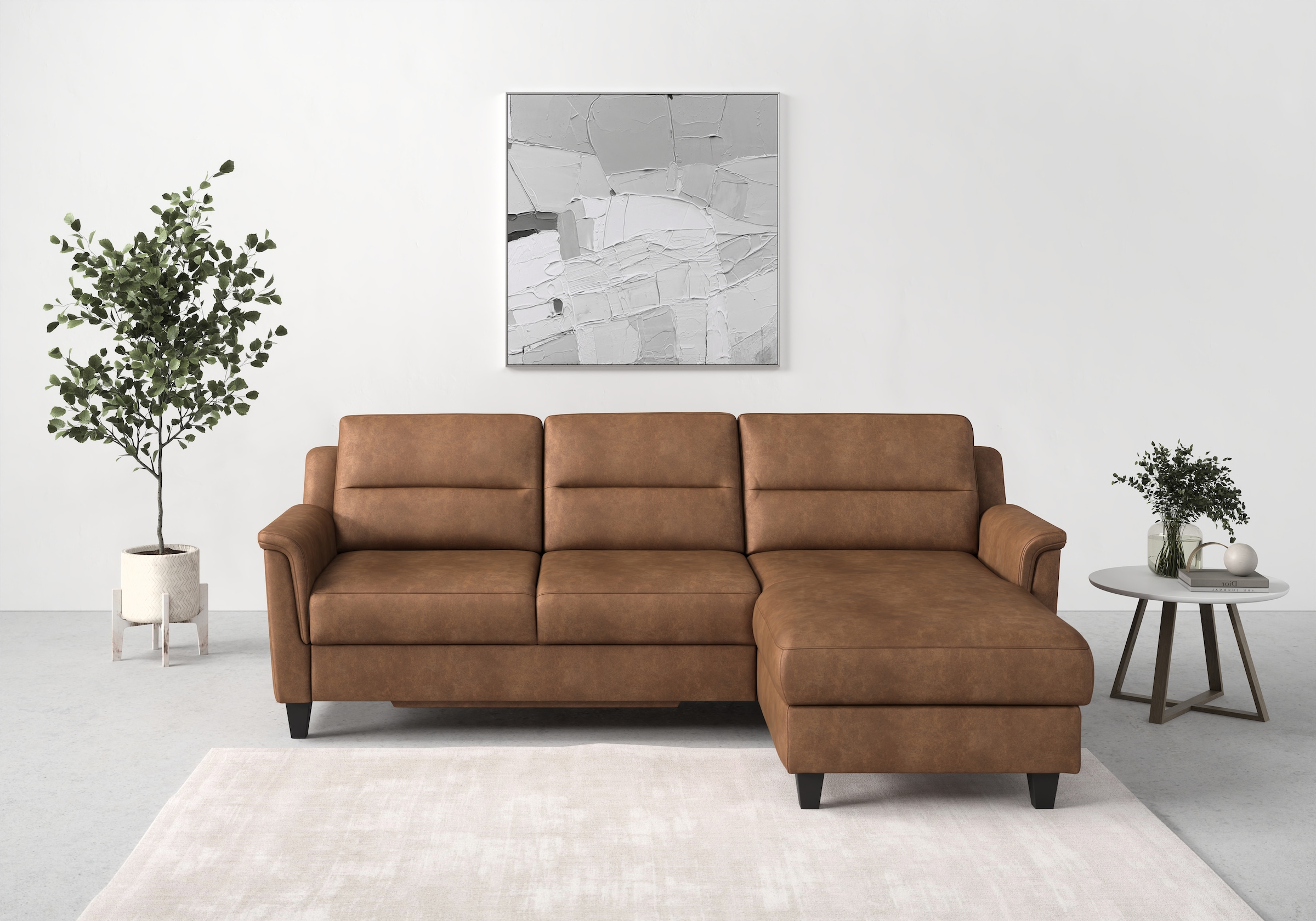 sit&more Ecksofa »Farö«, inklusive Federkern, wahlweise mit Bettfunktion und Bettkasten kaufen