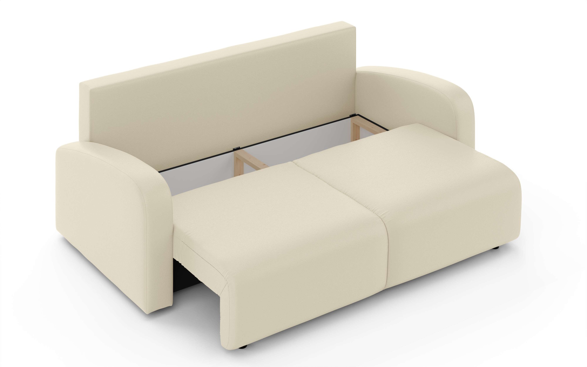 INOSIGN 3-Sitzer »JIGGS wahlweise Schlafsofa mit Bettkasten, Maße B/H/T: 228/96/110 cm«, Sofa mit Wellenunterfederung, enthält 2 Rückenkissen und 2 Zierkissen