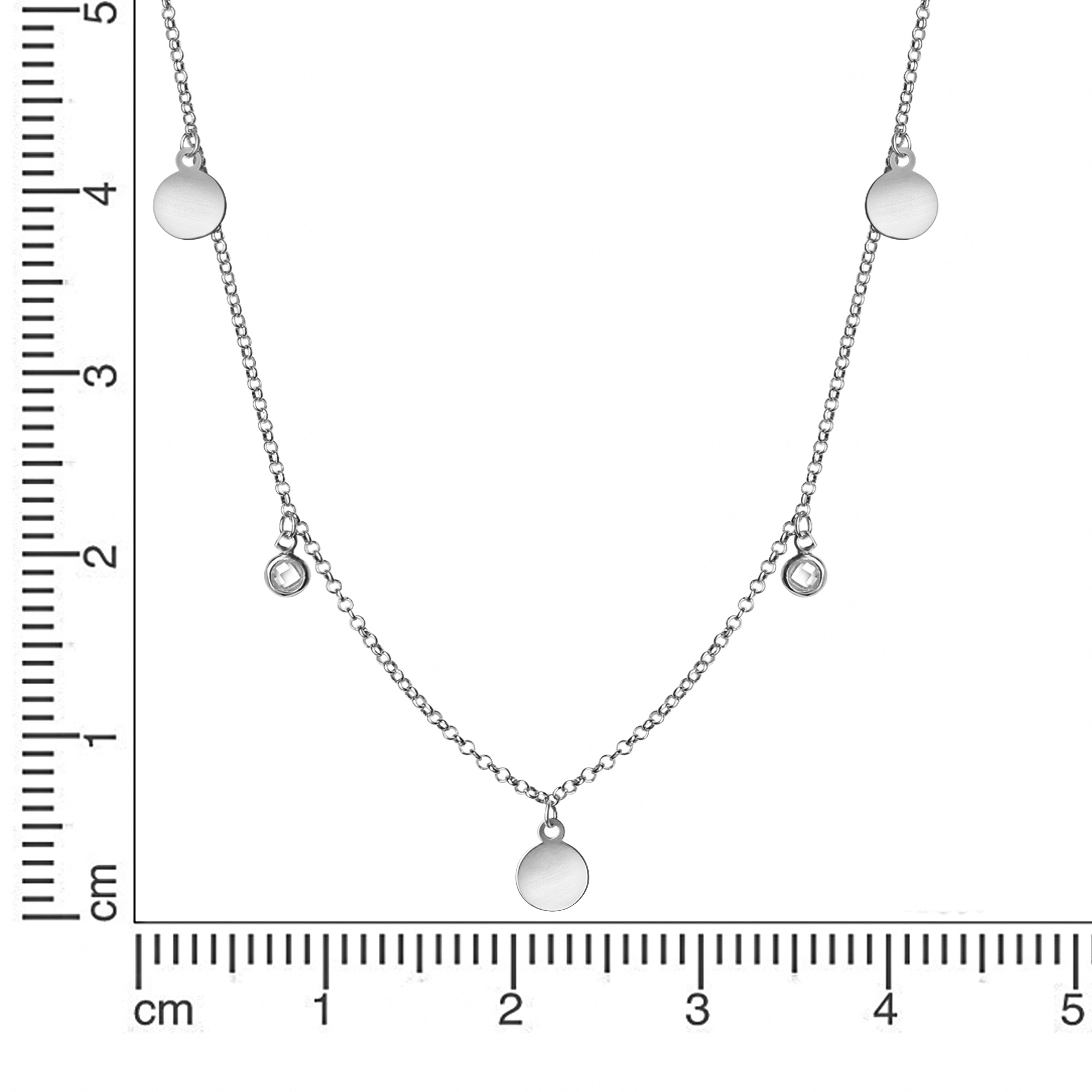 Vivance Collierkettchen »925-Sterling Silber rhodiniert«