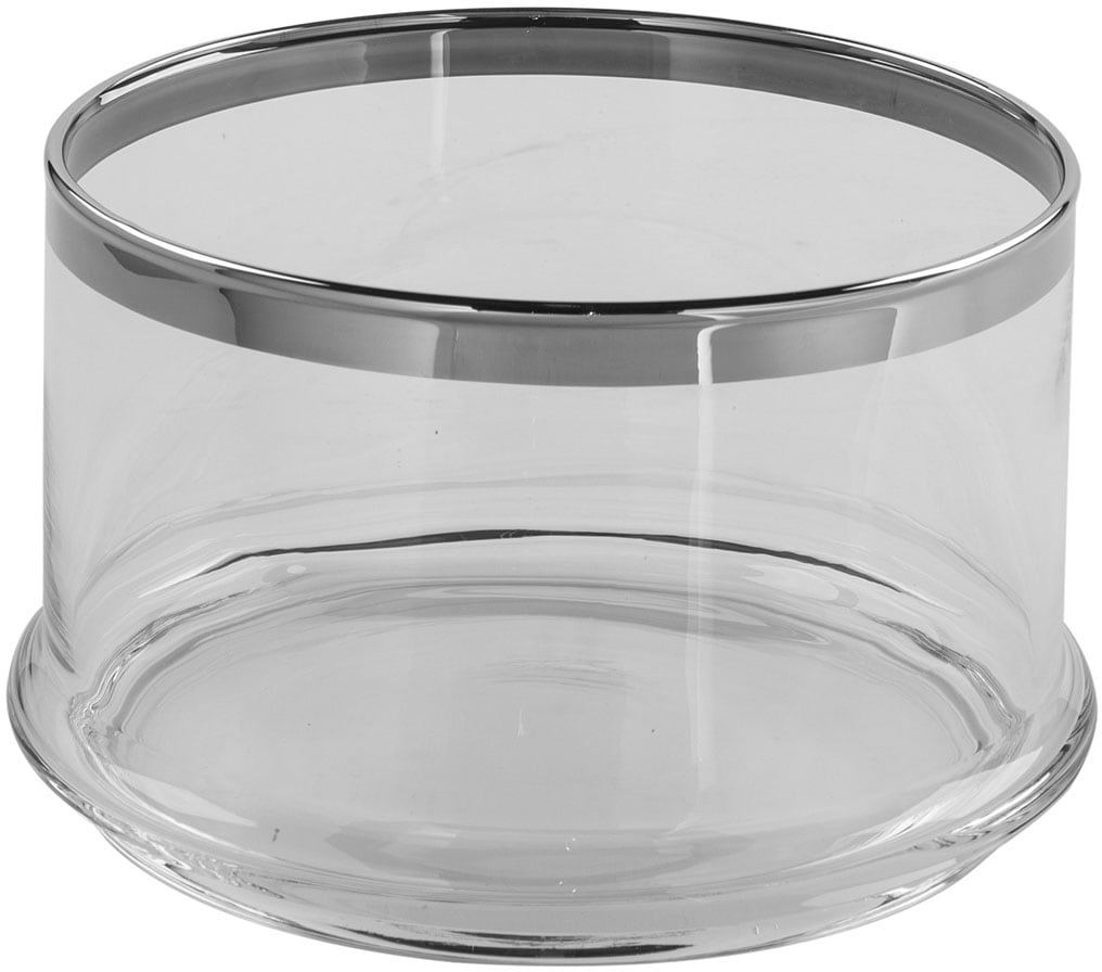 Fink Servierschale »PLATINUM« 1 Stk. aus Glas mit handbemalter Platinumaufl günstig online kaufen