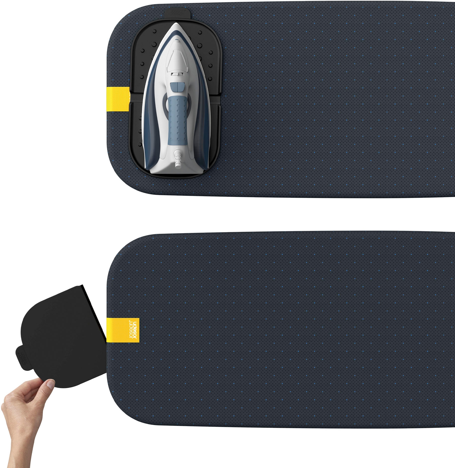 Joseph Joseph Bügelbrett »Glide Compact Plus«, zum einfachen Verstauen mit herausnehmbarer Silikon-Dampfbügelmatte
