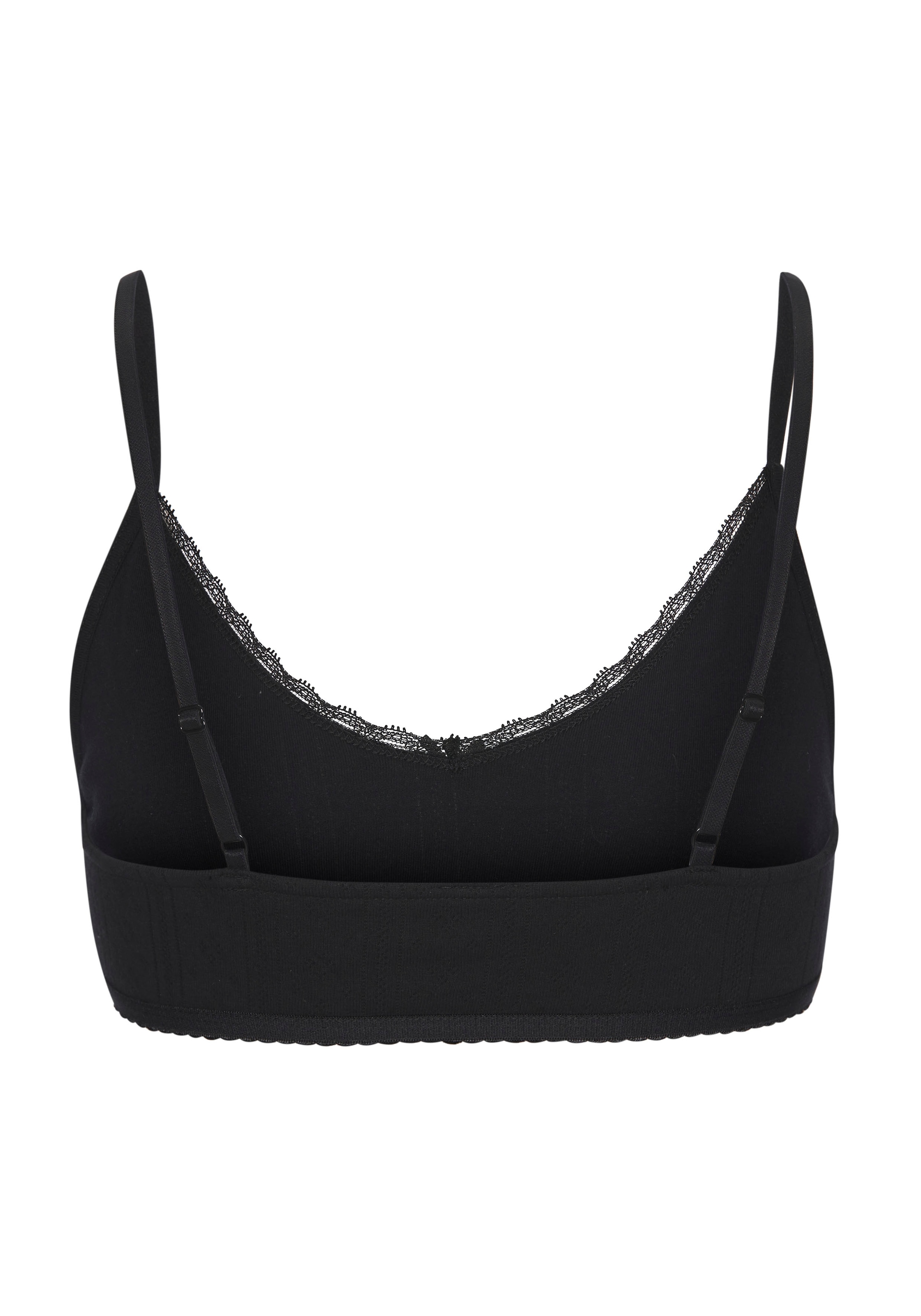Vivance Bralette aus weichem Pointelle-Strick mit Spitze
