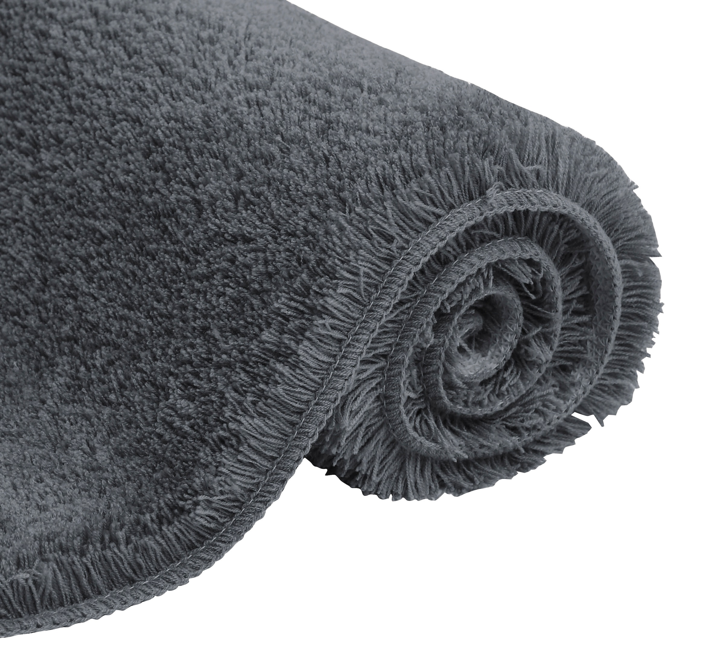 my home Badematte »Merida, Badvorleger, Badezimmer Teppich«, rutschhemmend beschichtet, fußbodenheizungsgeeignet-schnell trocknend-strapazierfähig, Badteppich, Uni Farben, rechteckig, rund & als 2-tlg. Set erhältlich