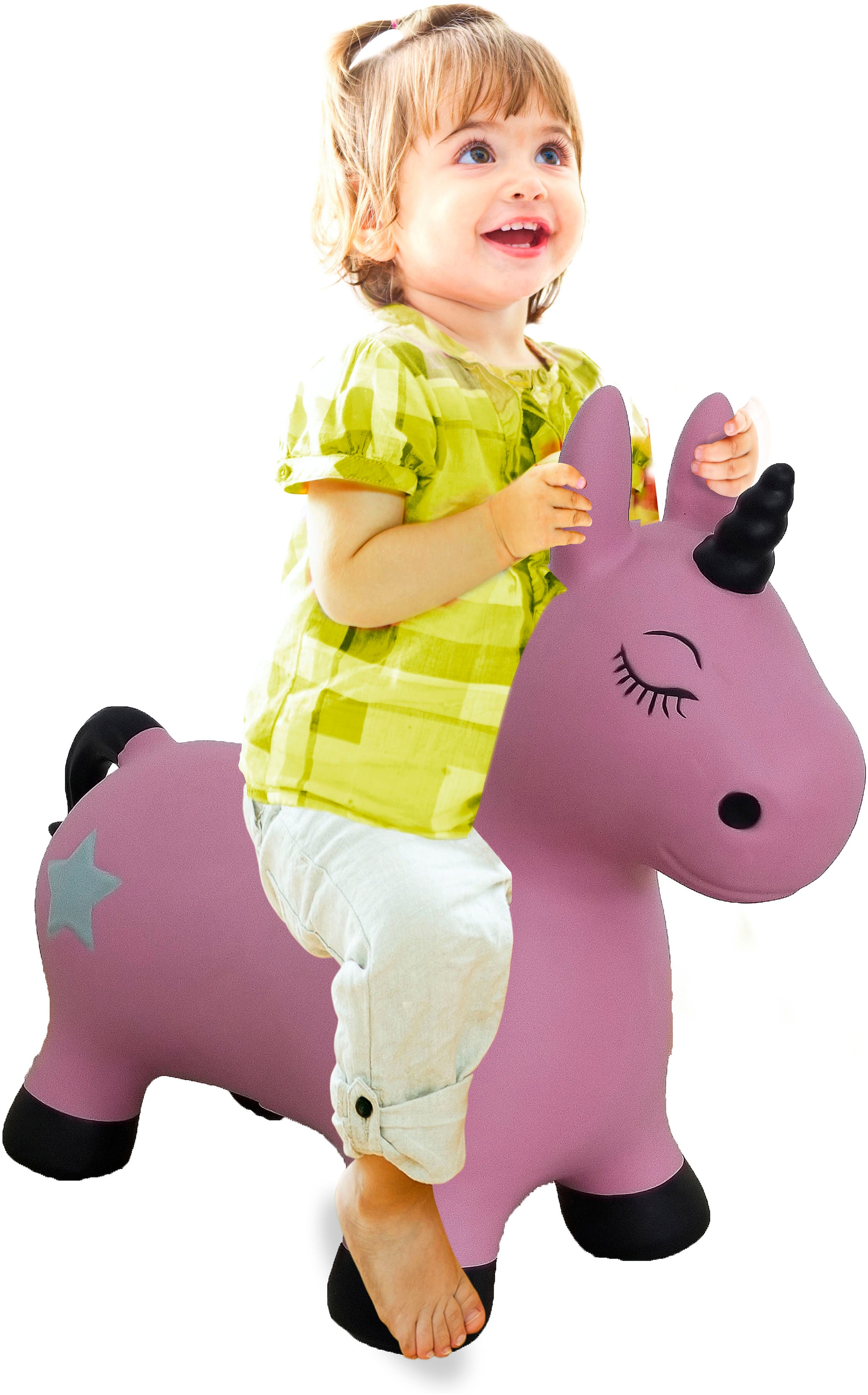 Jamara Hüpftier »Einhorn, pink«, inkl. Luftpumpe