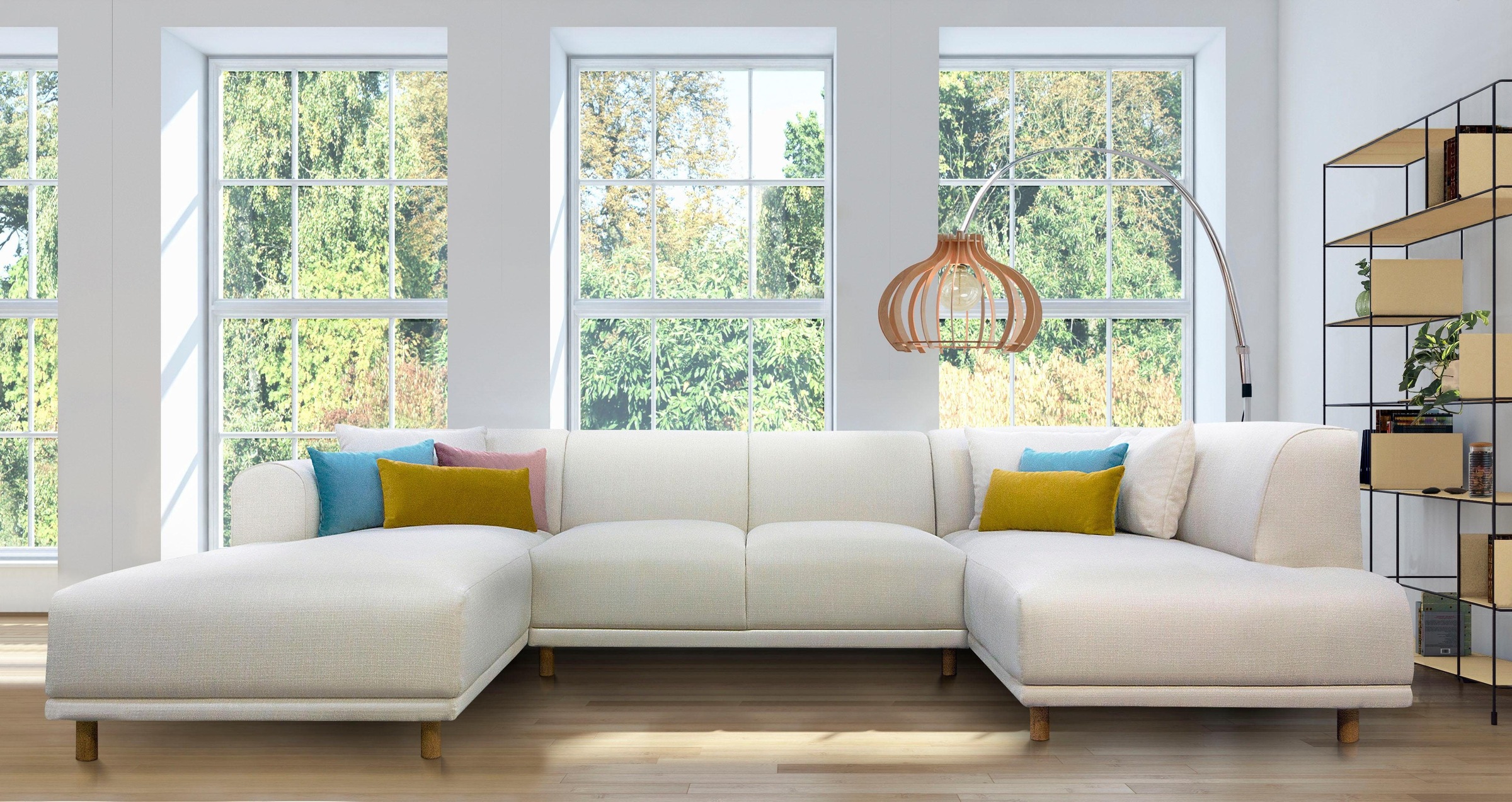 OTTO home Wohnlandschaft »Maroon U-Form« in skandinavischem Design, mit los günstig online kaufen