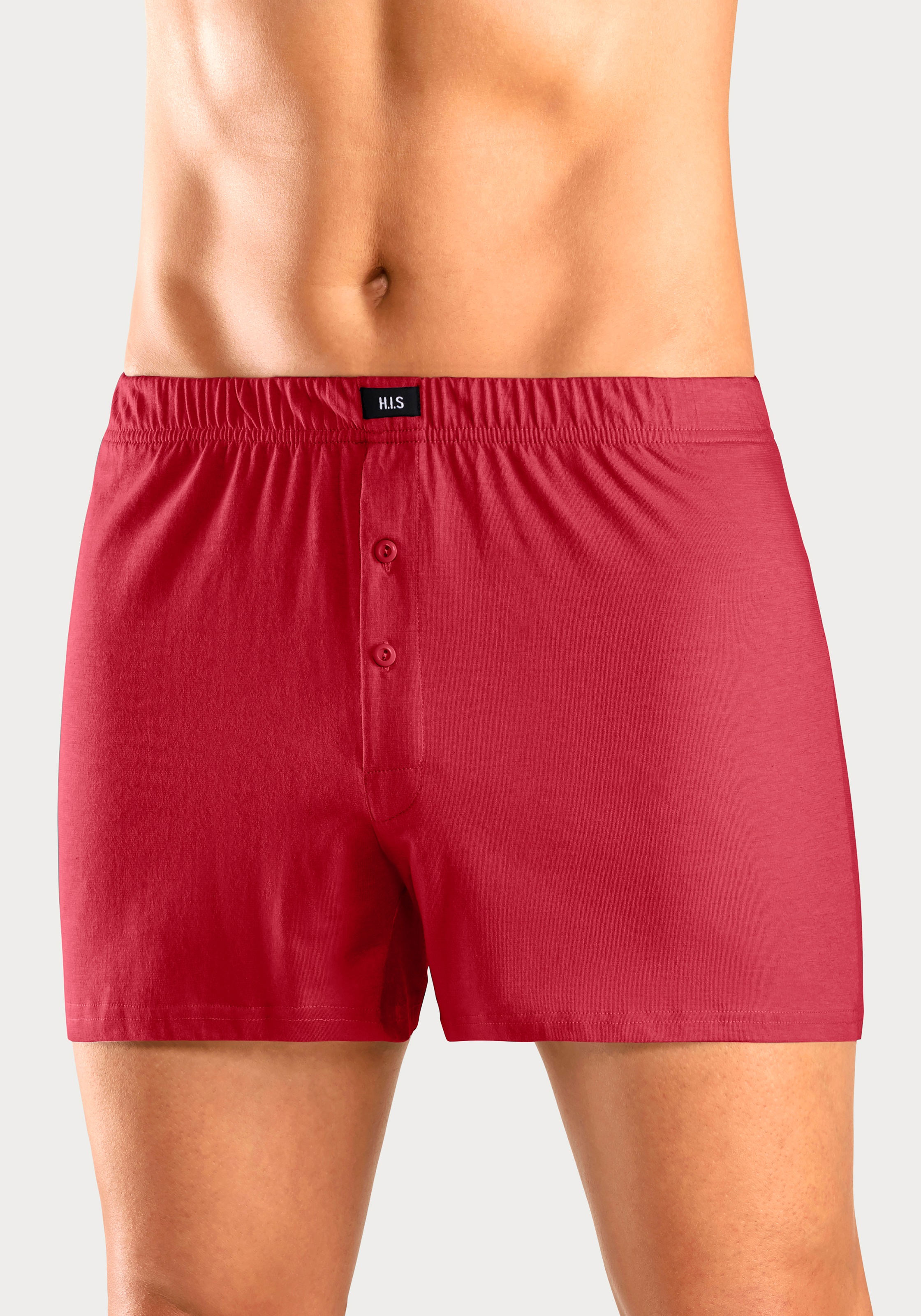 H.I.S Weiter Boxer »Herren Boxer«, (Packung, 5 St.), weite Passform, Komfortbund, aus Baumwoll-Stretch