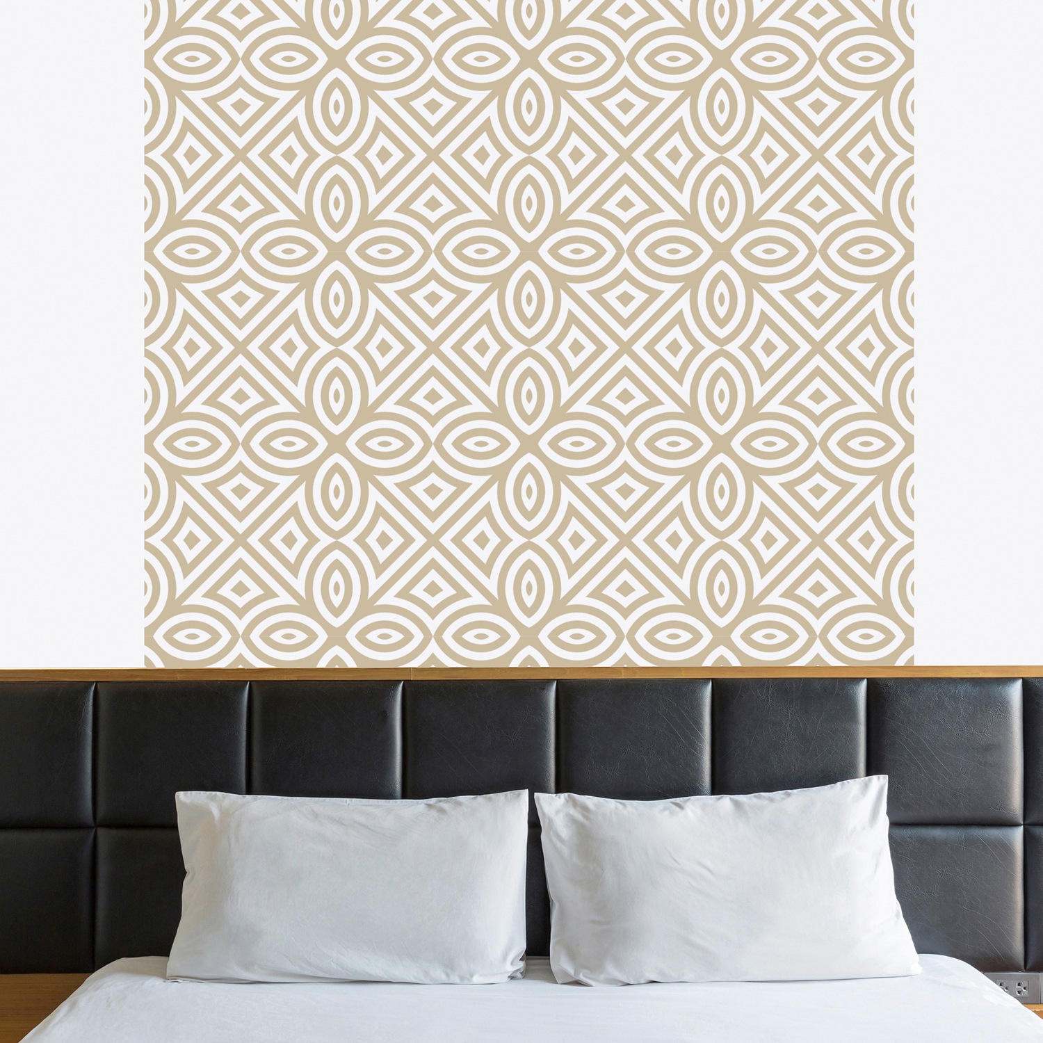 queence Vinyltapete »Muster-Beige«, bedruckt-Barock-Antikoptik-Kunst, 90x25 günstig online kaufen