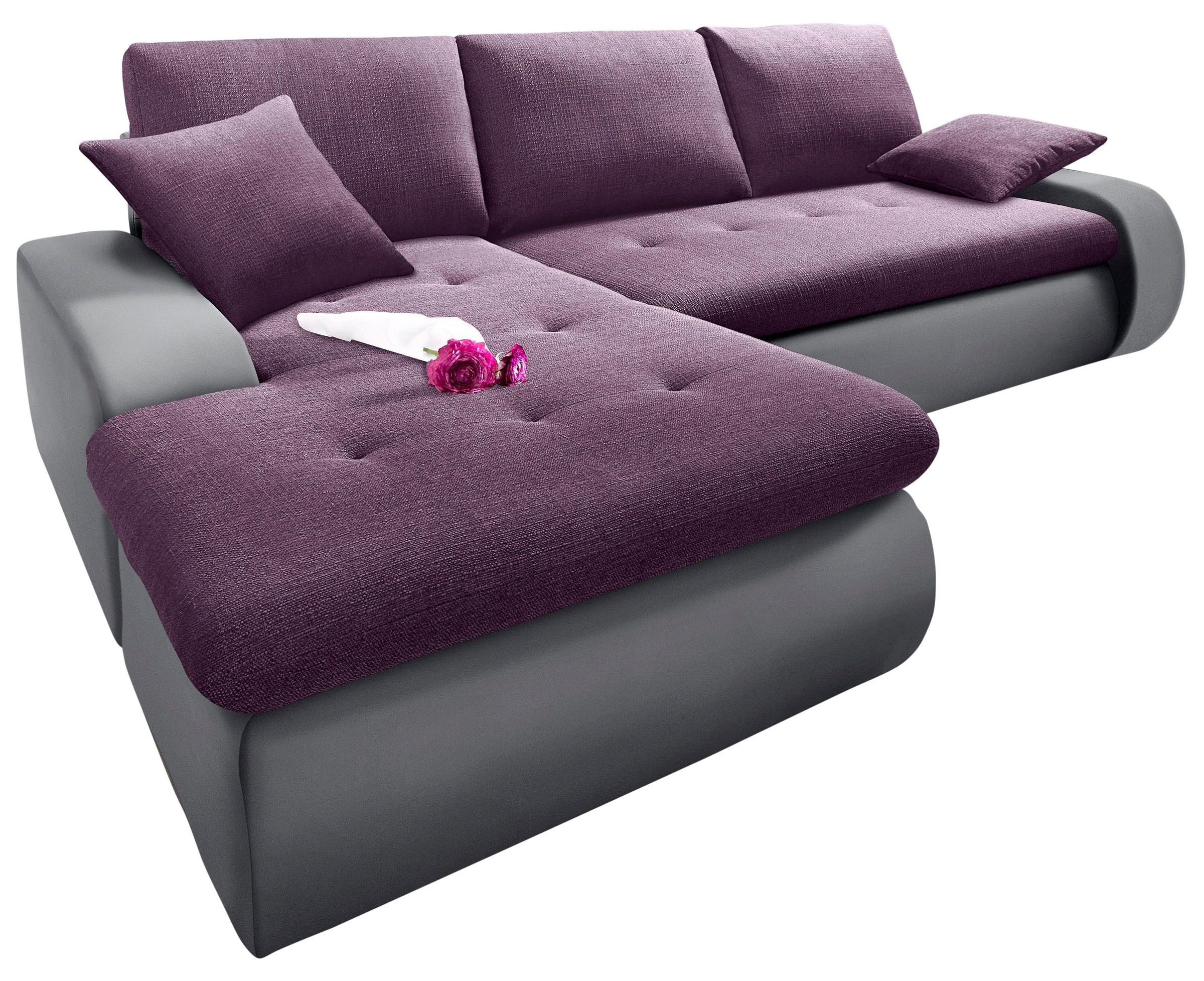 TRENDMANUFAKTUR Ecksofa »Indie, modern und bequem, Materialmix, OTTOs Choic günstig online kaufen