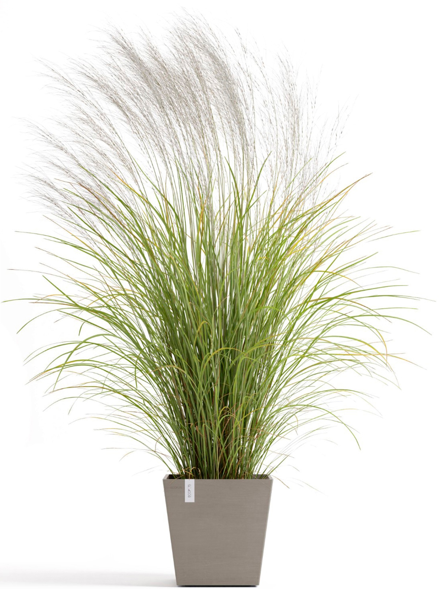 ECOPOTS Blumentopf »Rotterdam 35 + Wassersystem Taupe« für innen und außen: frostsicher, bruchsicher und lichtbeständig